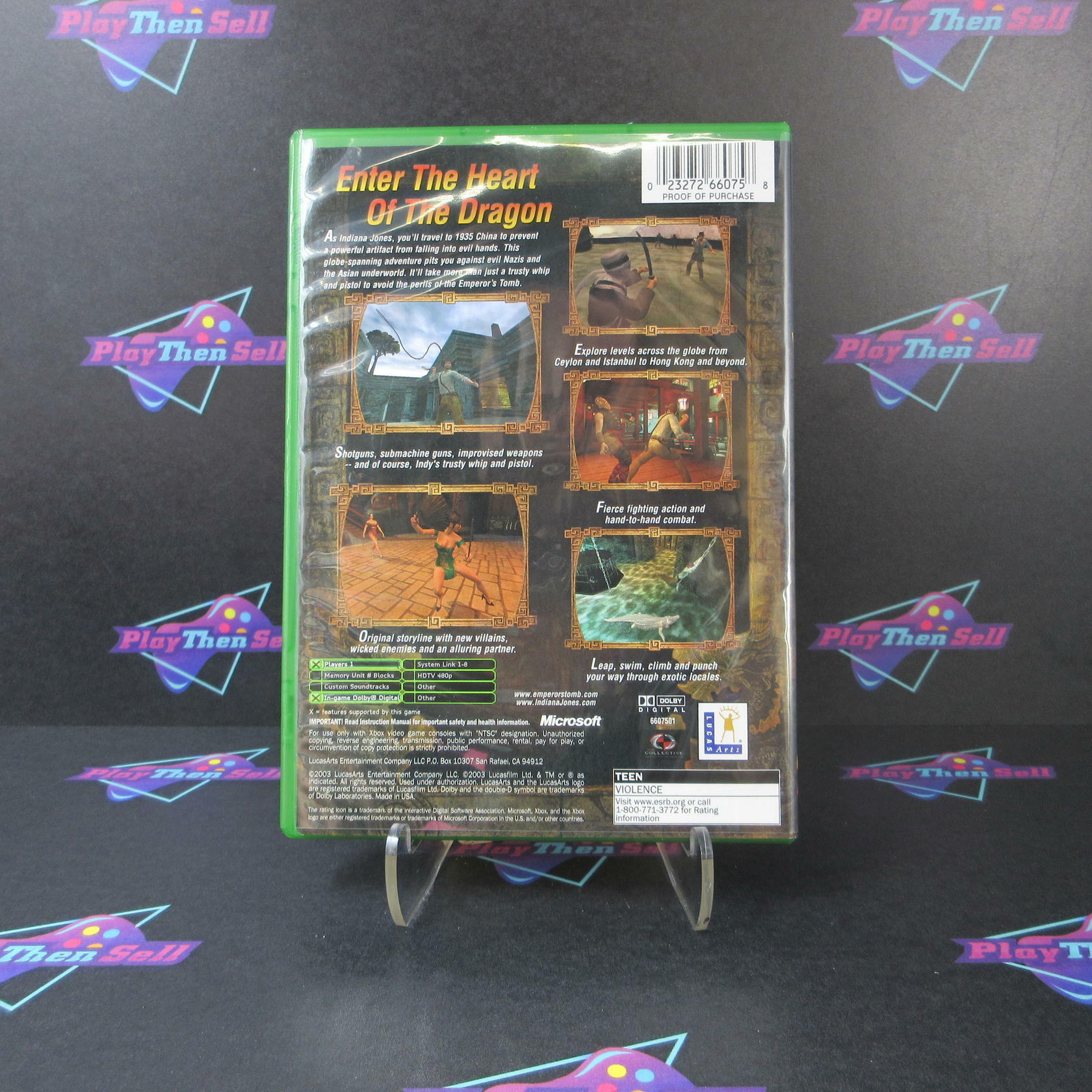 Indiana Jones and the Emperor's Tomb Xbox + Reg Card Complete - Refurbished