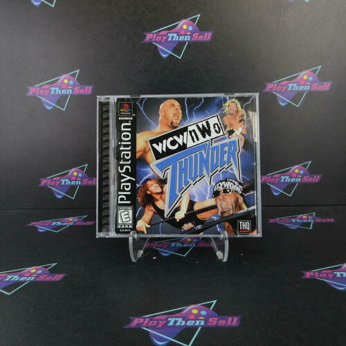 WCW NWO Thunder PS1 PlayStation 1 MD Complete CIB - Very Good