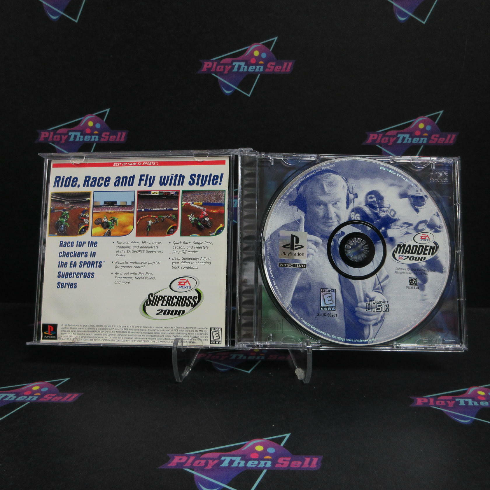 Madden NFL 2000 PS1 PlayStation 1 MD + Reg Card Complete CIB - Very Good