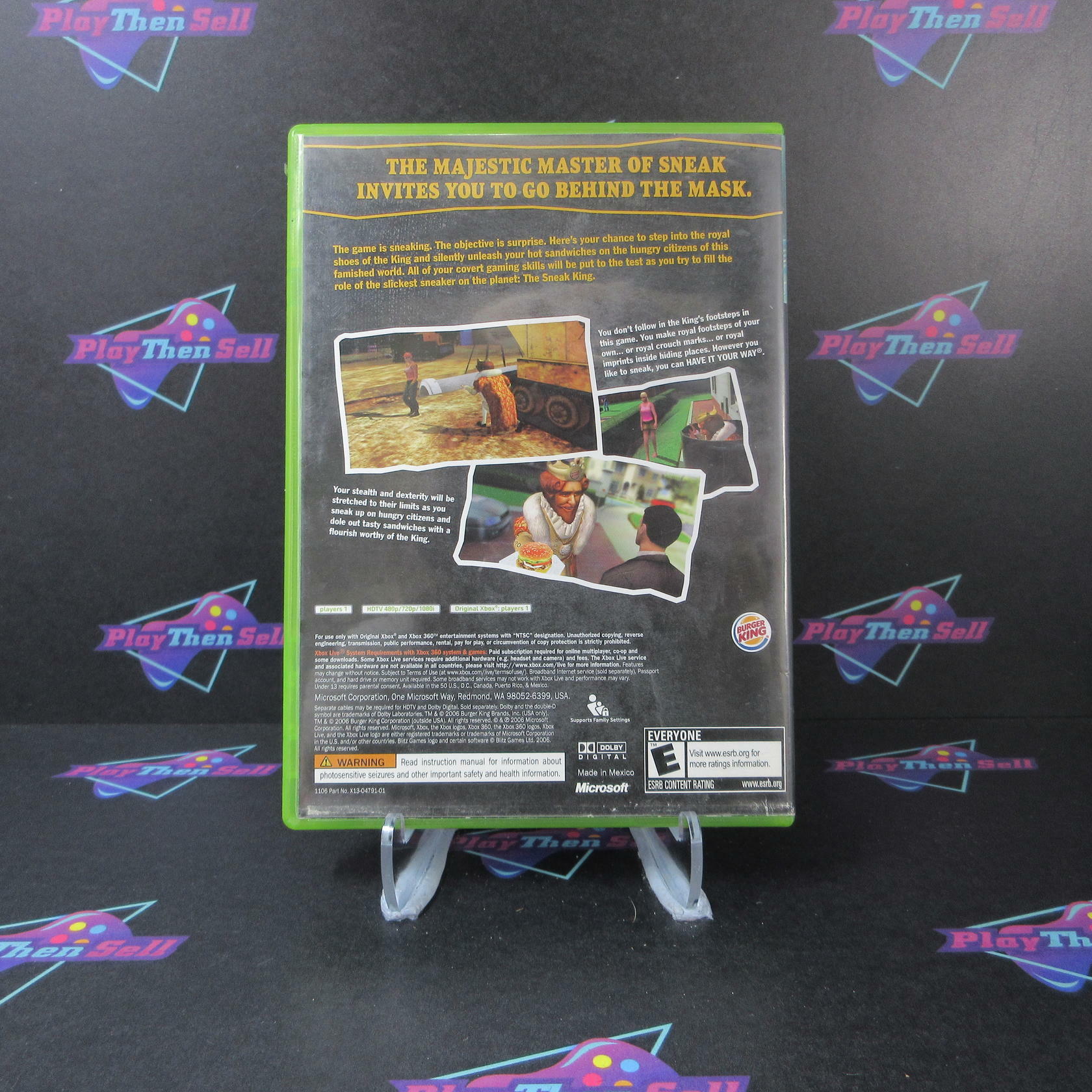 Sneak King Xbox 360 AD Complete CIB - Very Good