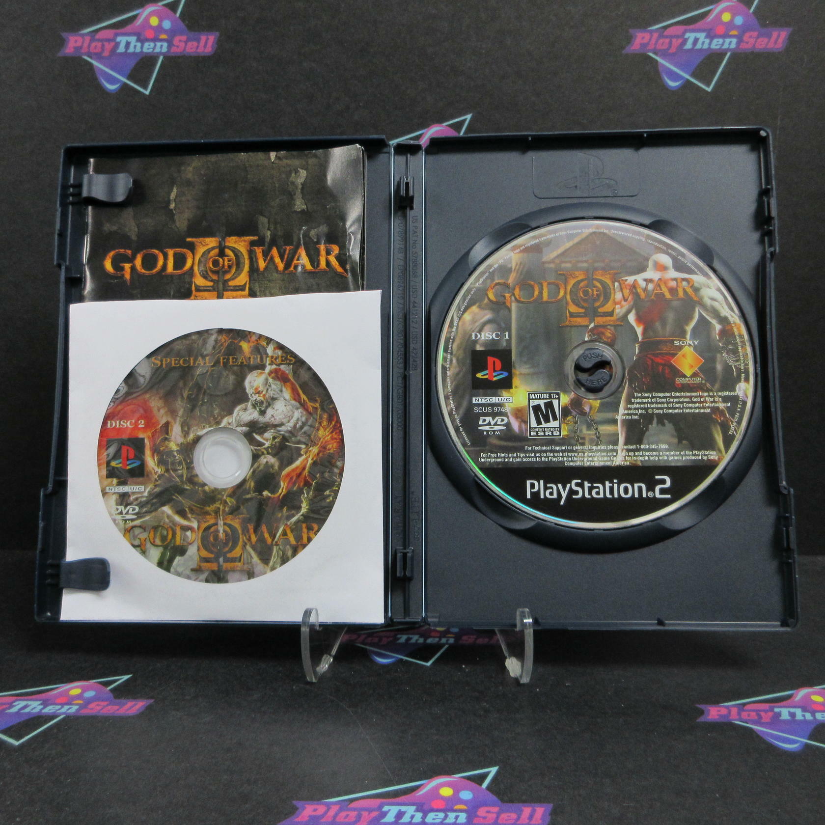 God of War 2 PS2 PlayStation 2 MD Complete CIB - Very Good