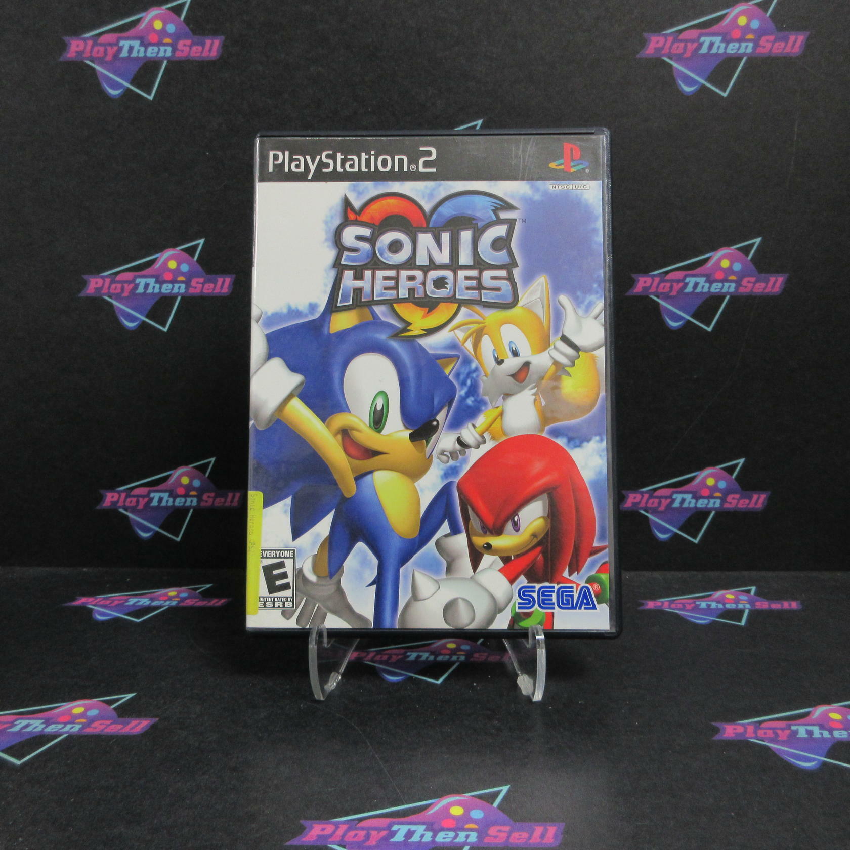 Sonic Heroes PS2 PlayStation 2 AD + Reg Card Complete CIB - Very Good