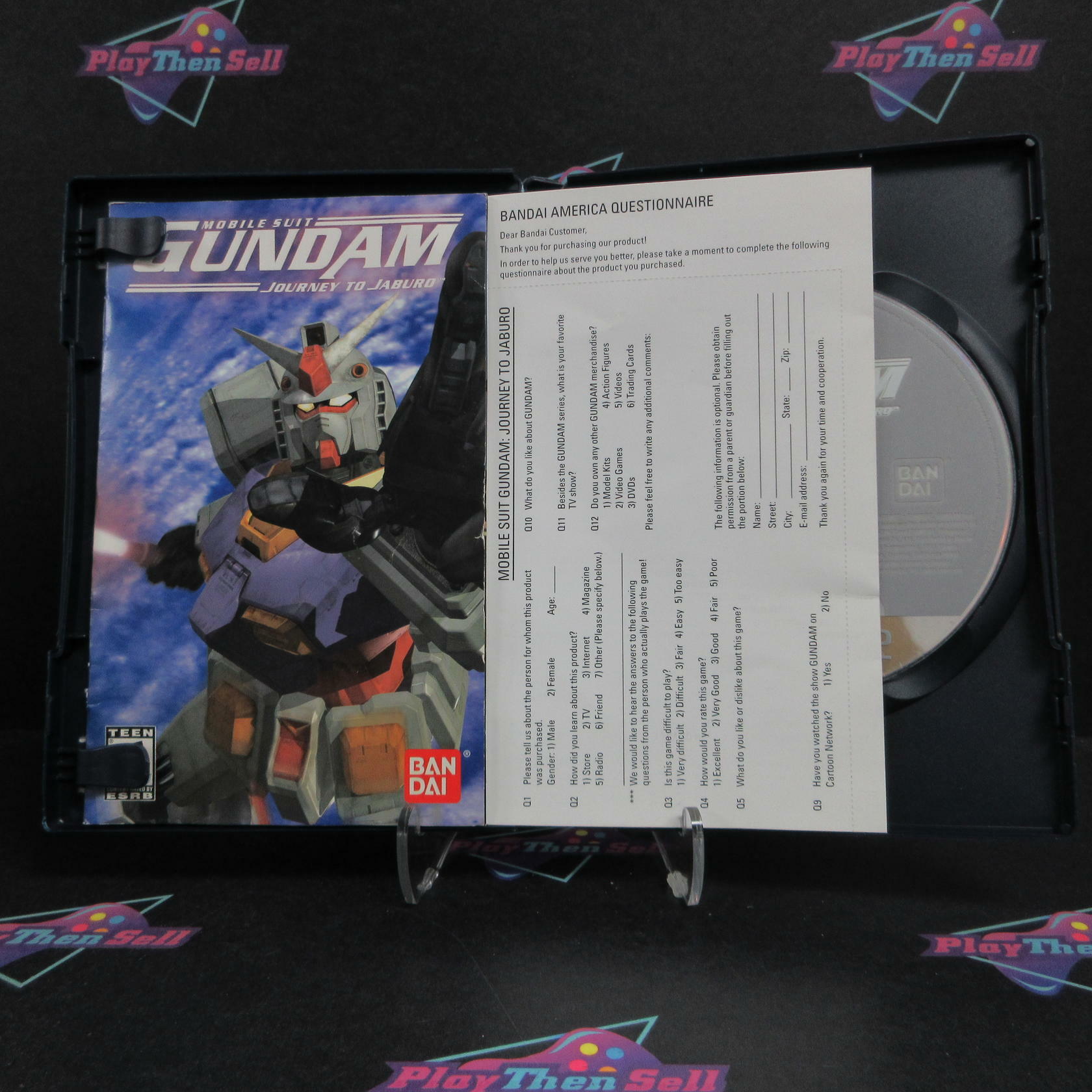 Gundam Journey to Jaburo PS2 PlayStation 2 DD + Reg Card Complete CIB - Very Good
