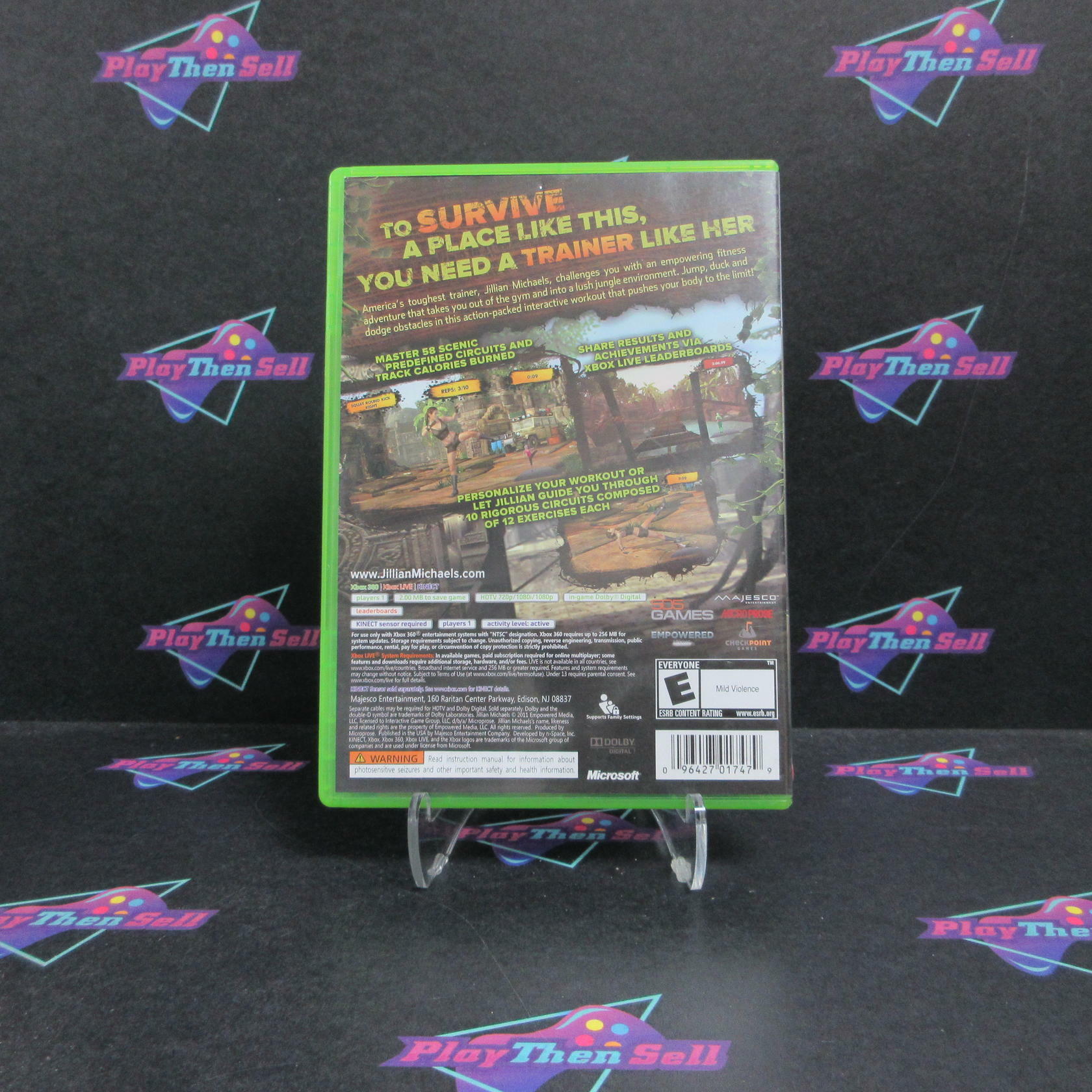 Jillian Michaels Fitness Adventure Xbox 360 AD Complete CIB - Very Good