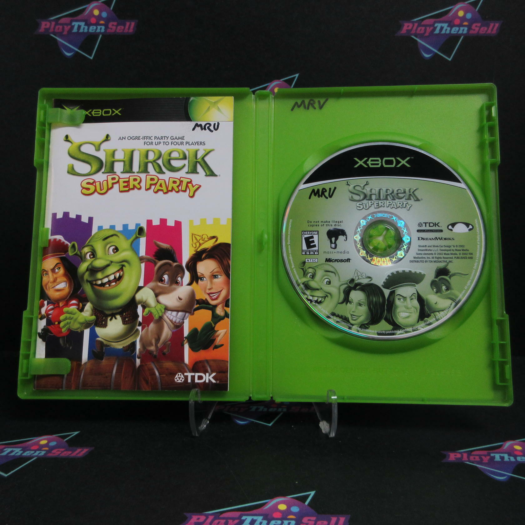 Shrek Super Party Xbox DD/MD Complete CIB - Very Good