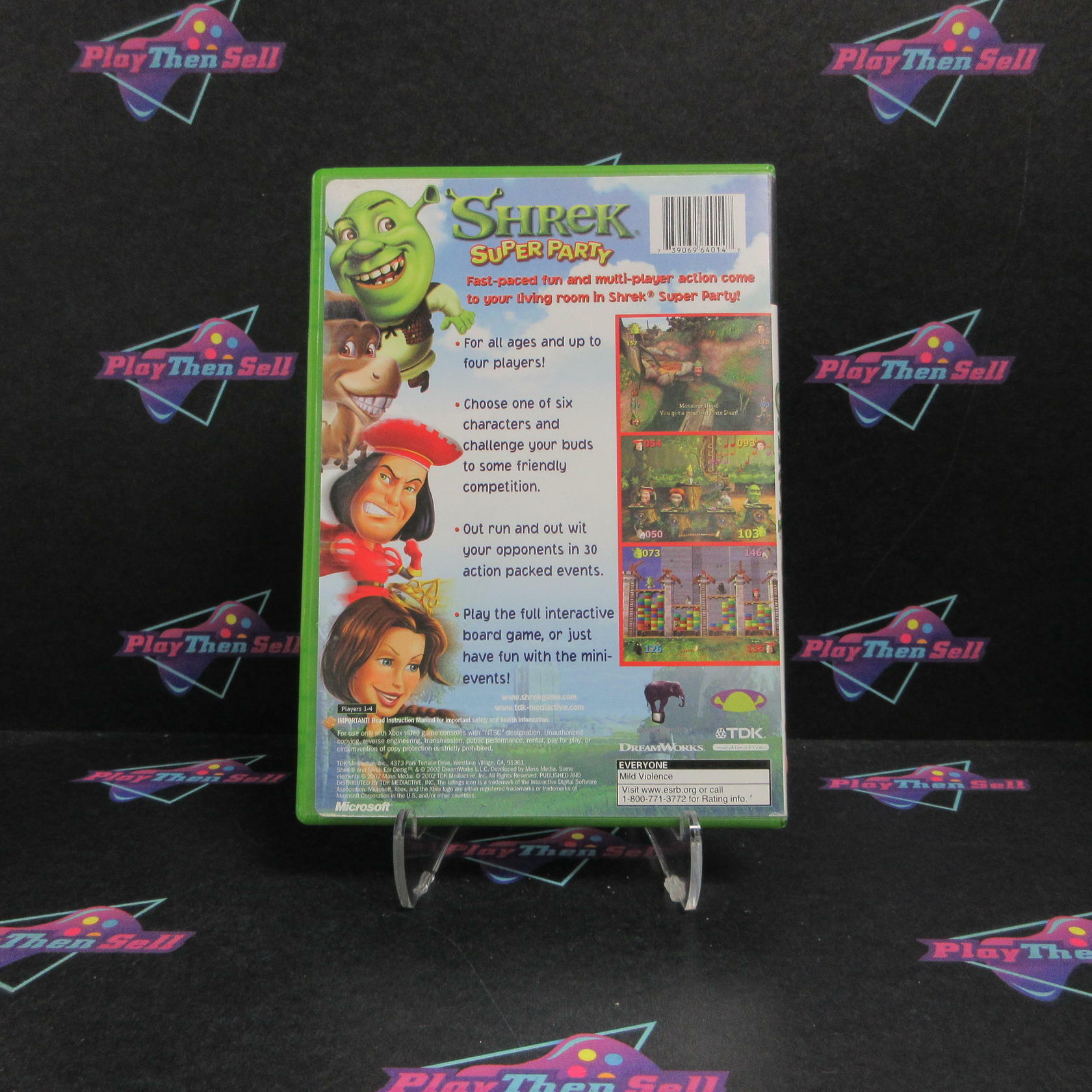 Shrek Super Party Xbox DD/MD Complete CIB - Very Good