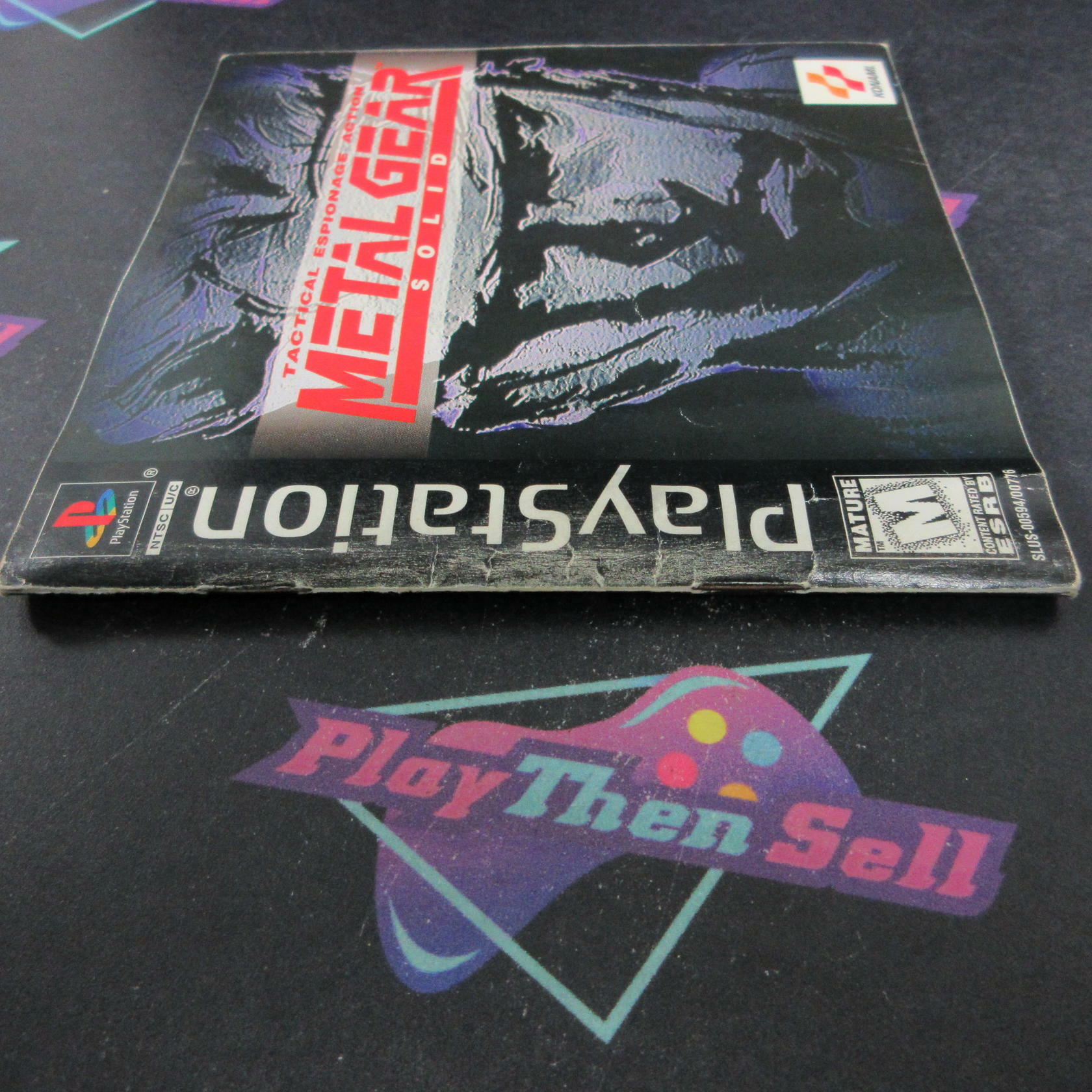 Metal Gear Solid PS1 PlayStation 1 Black Label MD + Reg Card Complete - Very Good