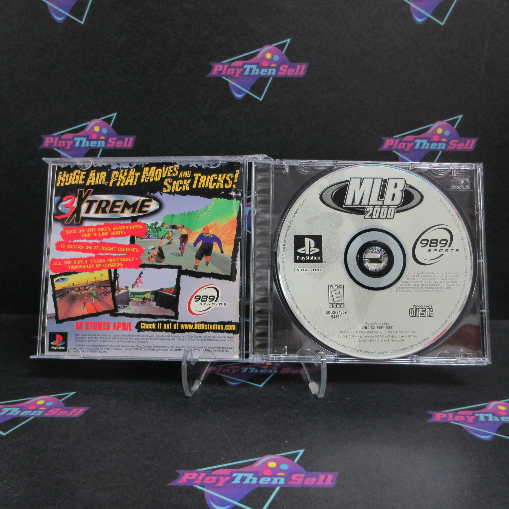 MLB 2000 PS1 PlayStation 1 AD/MD + Reg Card Complete CIB - Very Good