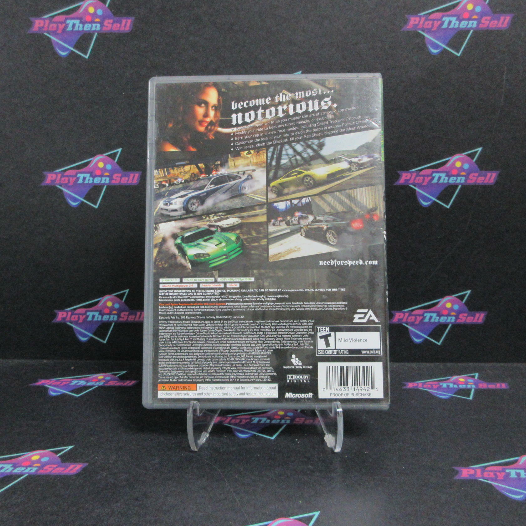 Need for Speed Most Wanted Xbox 360 PH AD Complete CIB - Very Good