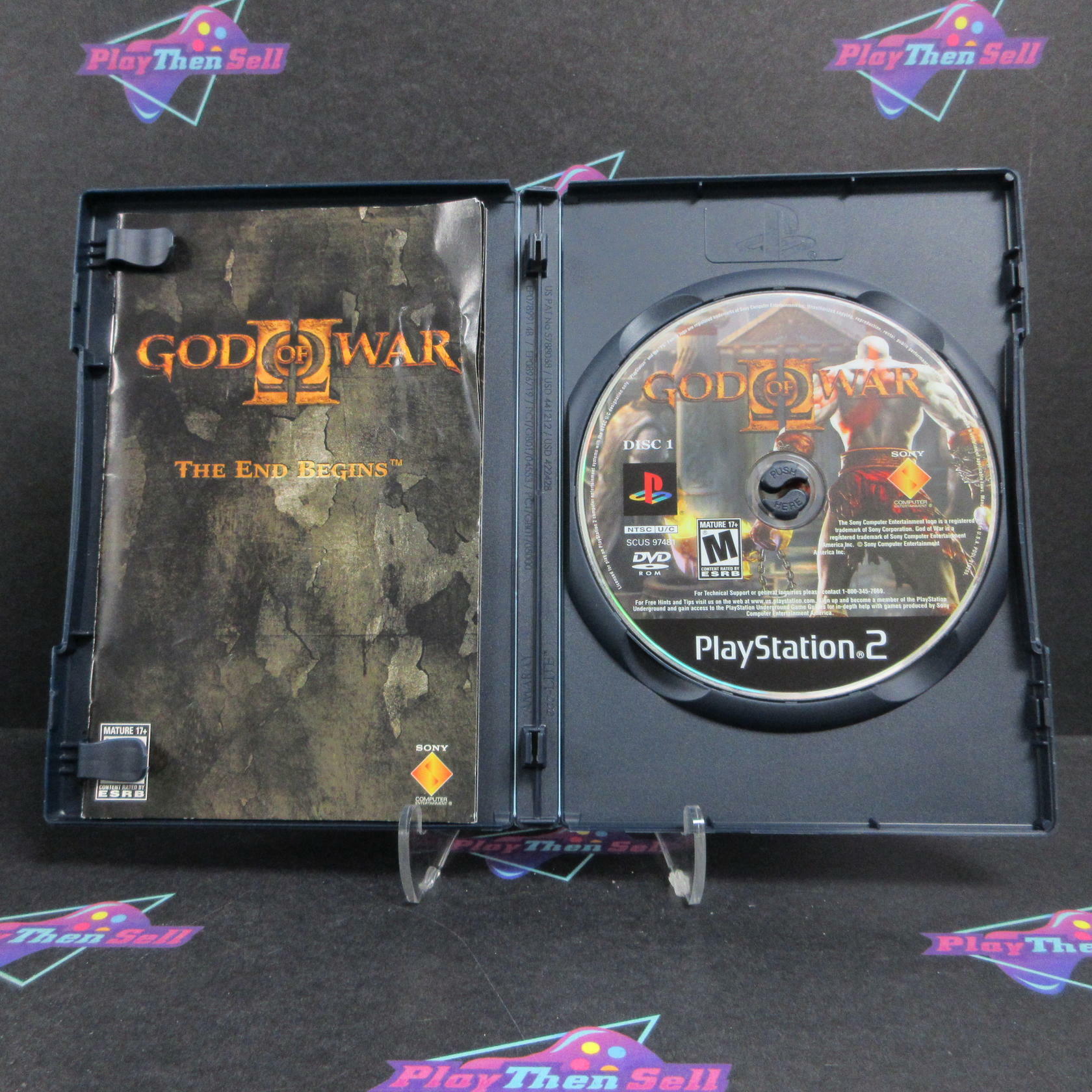 God of War 2 PS2 PlayStation 2 MD Complete CIB - Very Good
