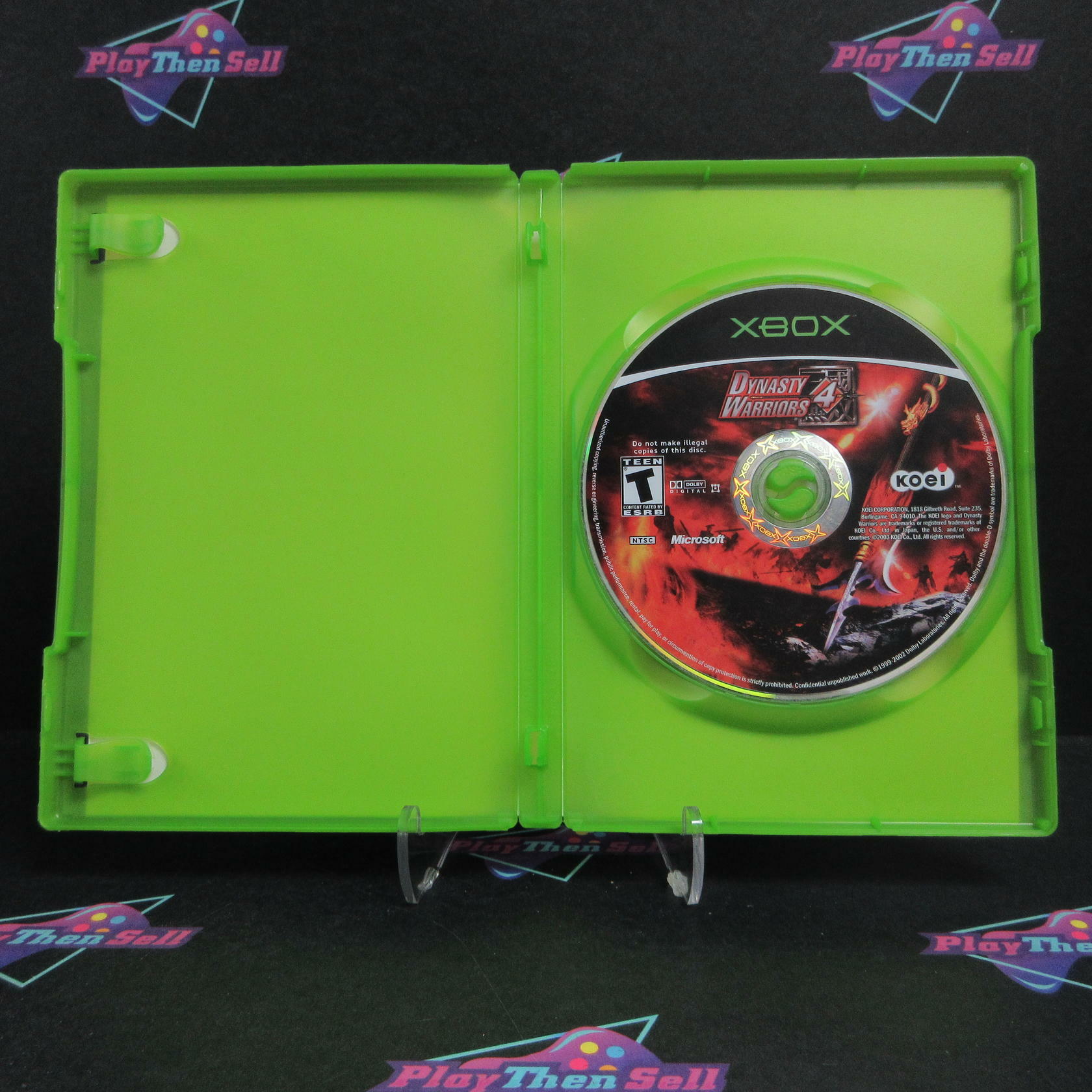 Dynasty Warriors 4 Xbox Rental Art AD/NM - Very Good