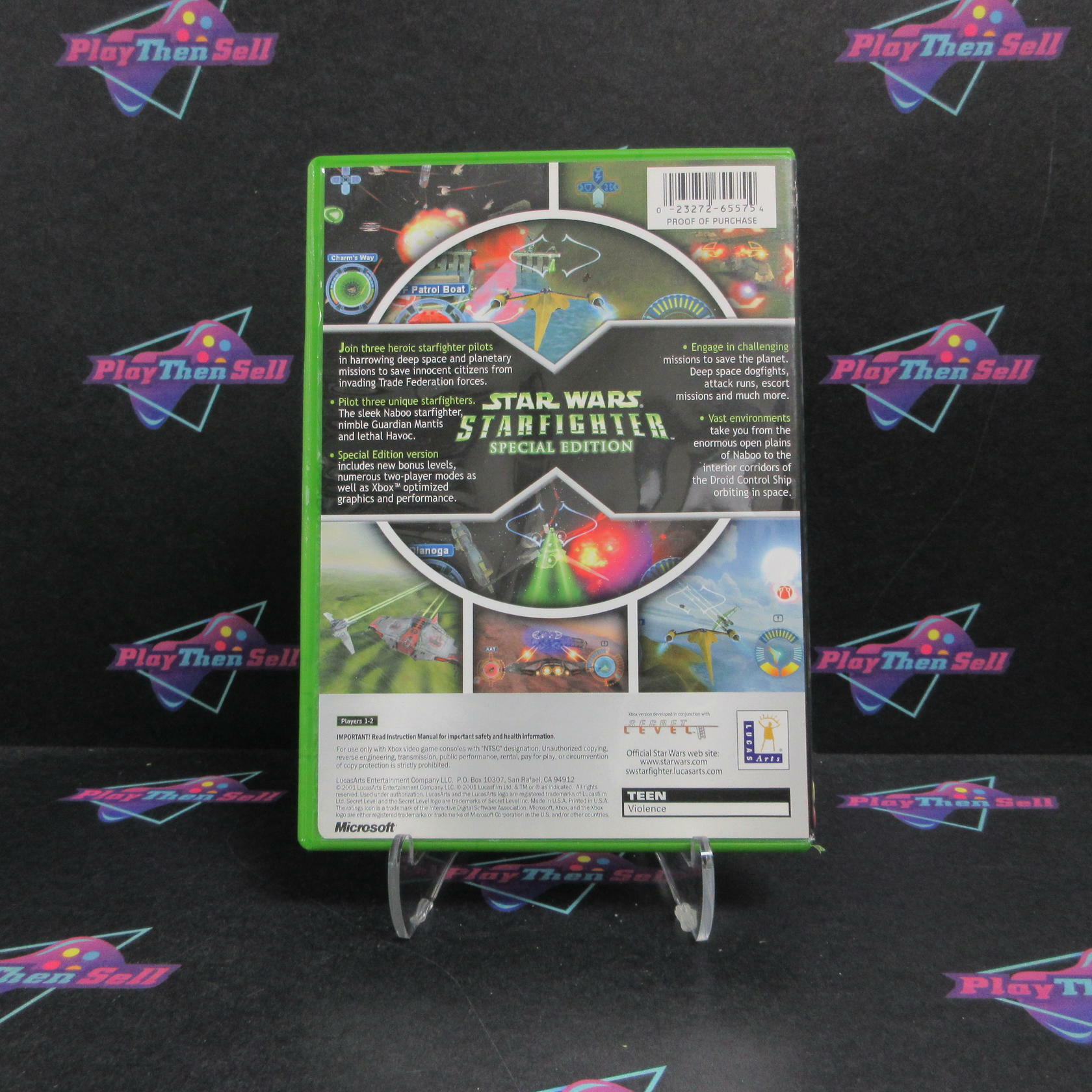 Star Wars Starfighter Special Edition Xbox AD/MD + Reg Card Complete CIB - Very Good