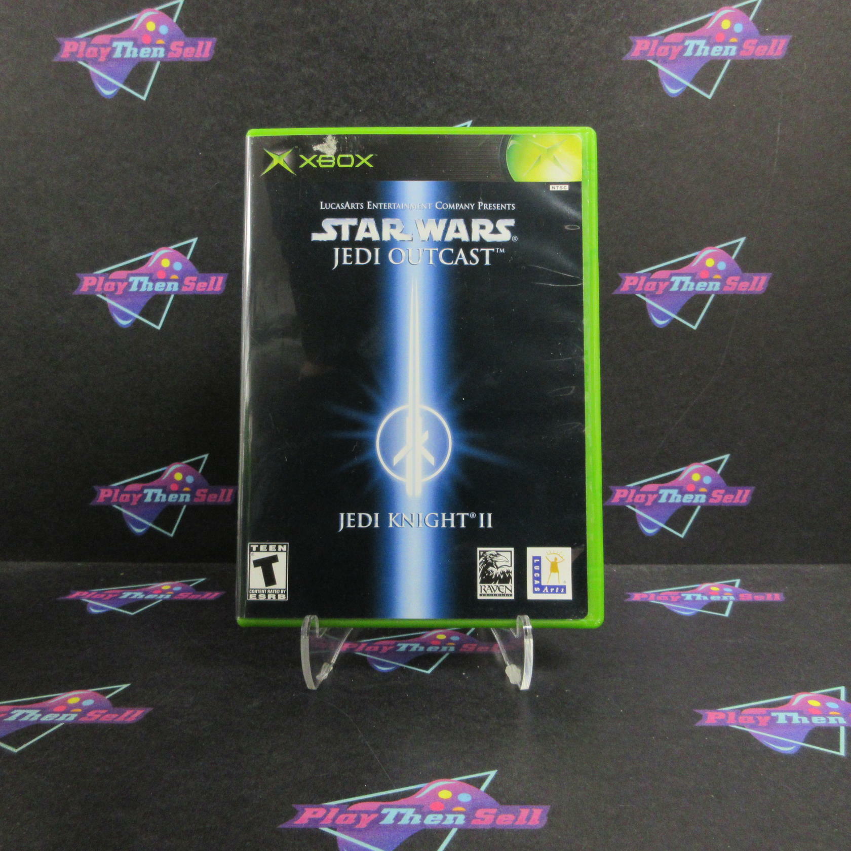 Star Wars Jedi Knight II Jedi Outcast Xbox AD/MD + Reg Card Complete CIB - Very Good