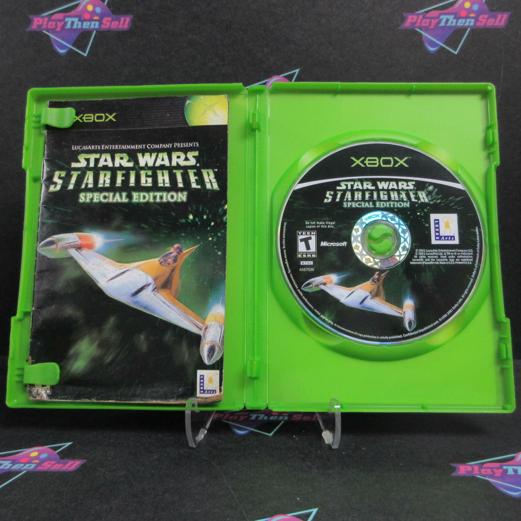 Star Wars Starfighter Special Edition Xbox AD/MD + Reg Card Complete CIB - Very Good