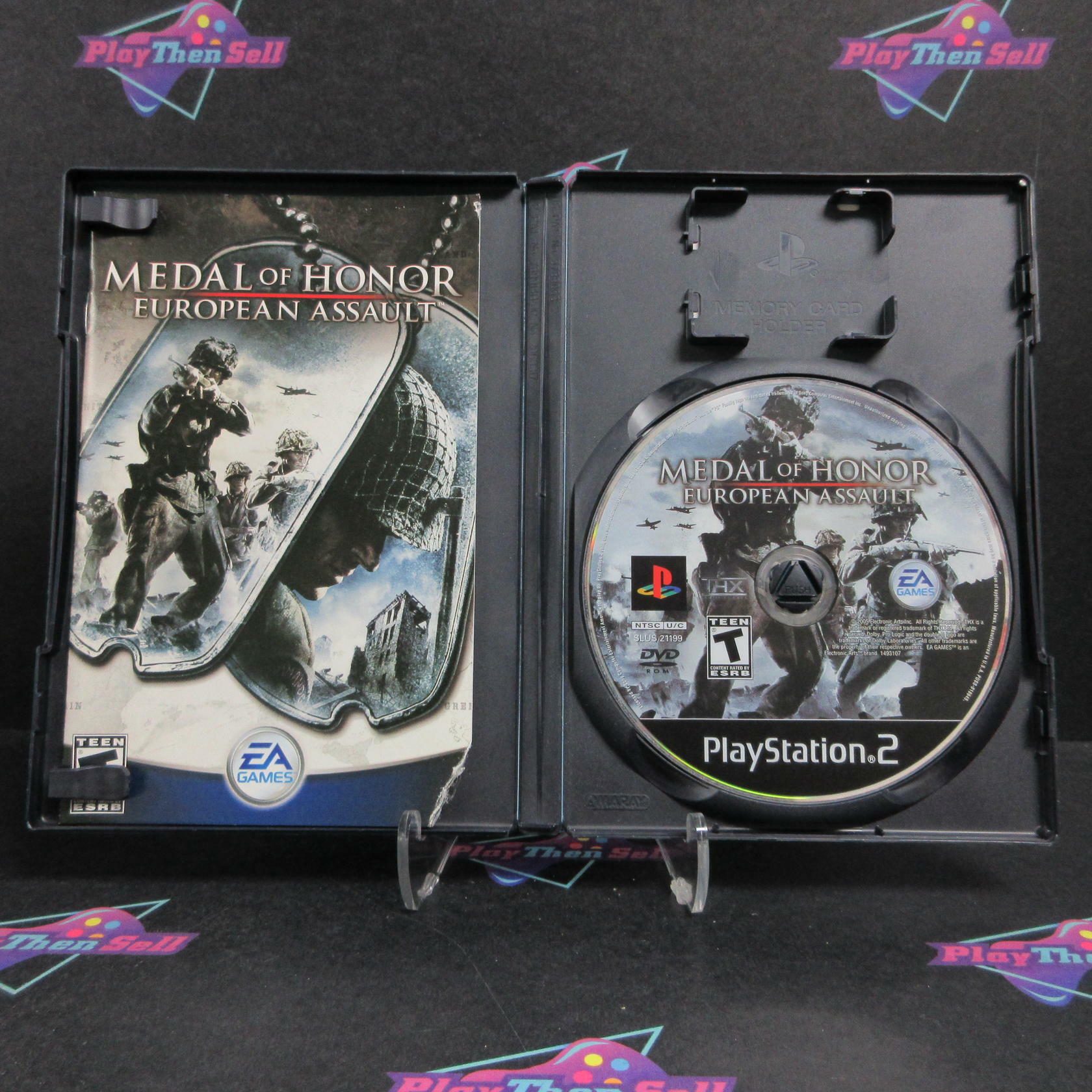 Medal of Honor European Assault PS2 PlayStation 2 GH BL Disc MD Complete CIB - Very Good