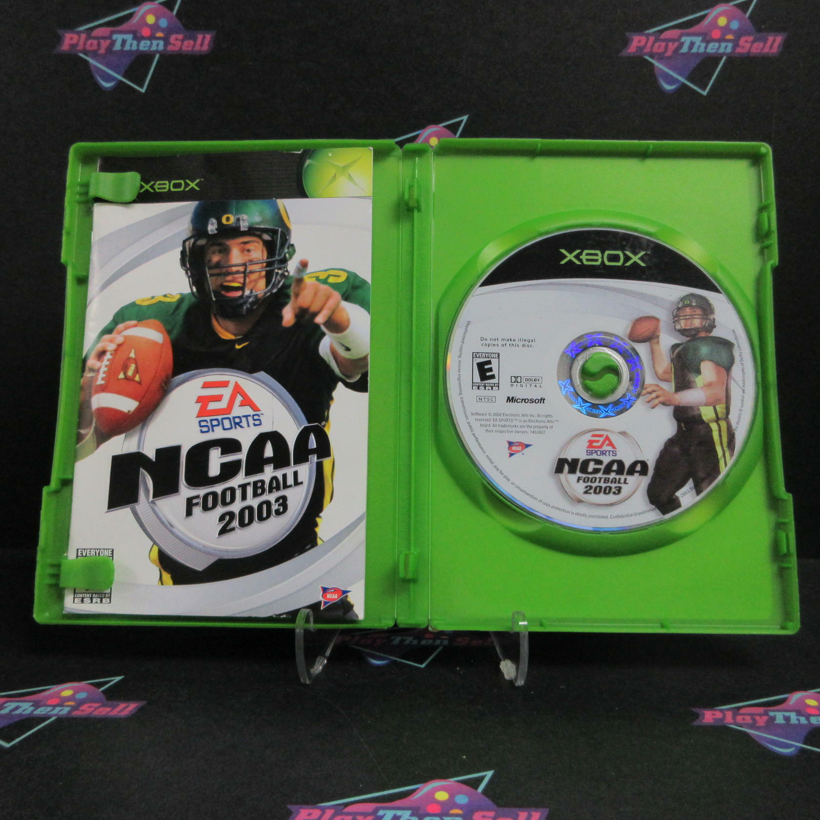 NCAA Football 2003 Xbox DD + Reg Card Complete CIB - Very Good