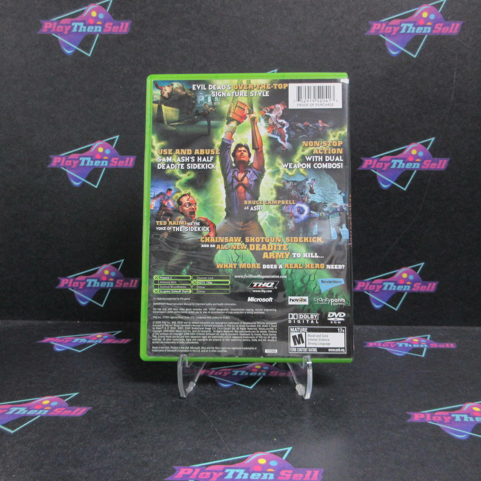 Evil Dead Regeneration Xbox AD/MD Complete CIB - Very Good