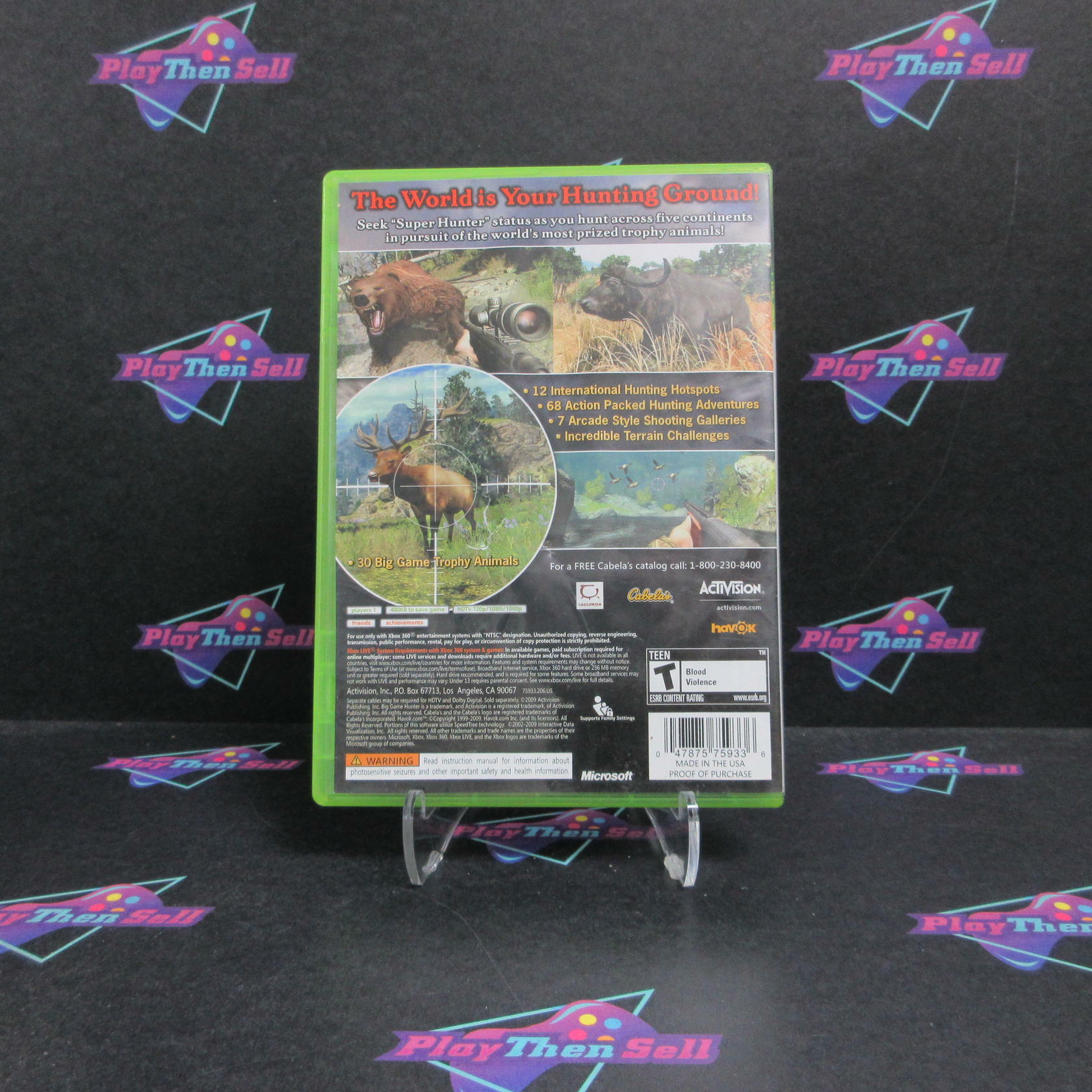 Cabela's Big Game Hunter 2010 Xbox 360 AD Complete CIB - Very Good