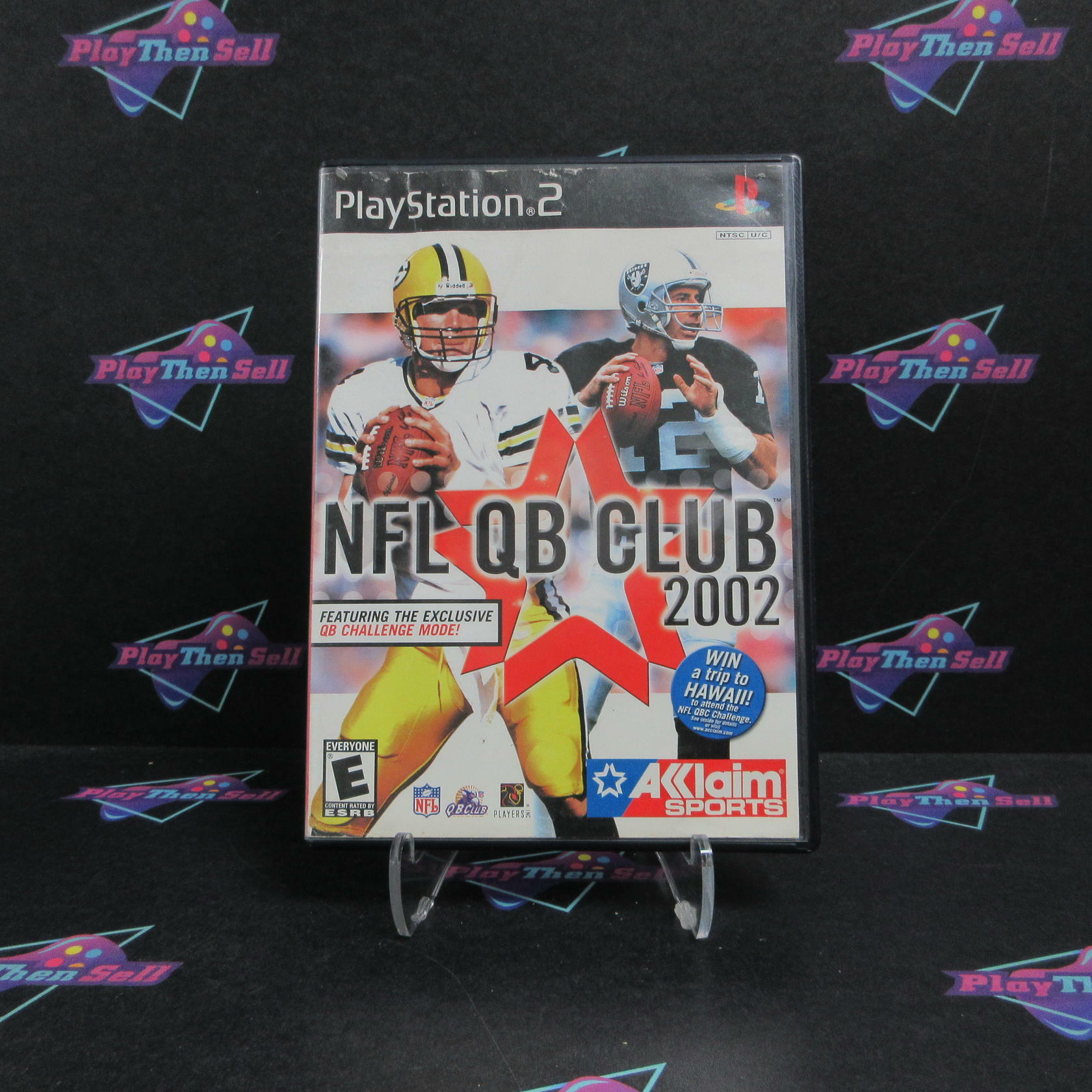 NFL QB Club 2002 PS2 PlayStation 2 AD/MD/DD Complete CIB - Very Good