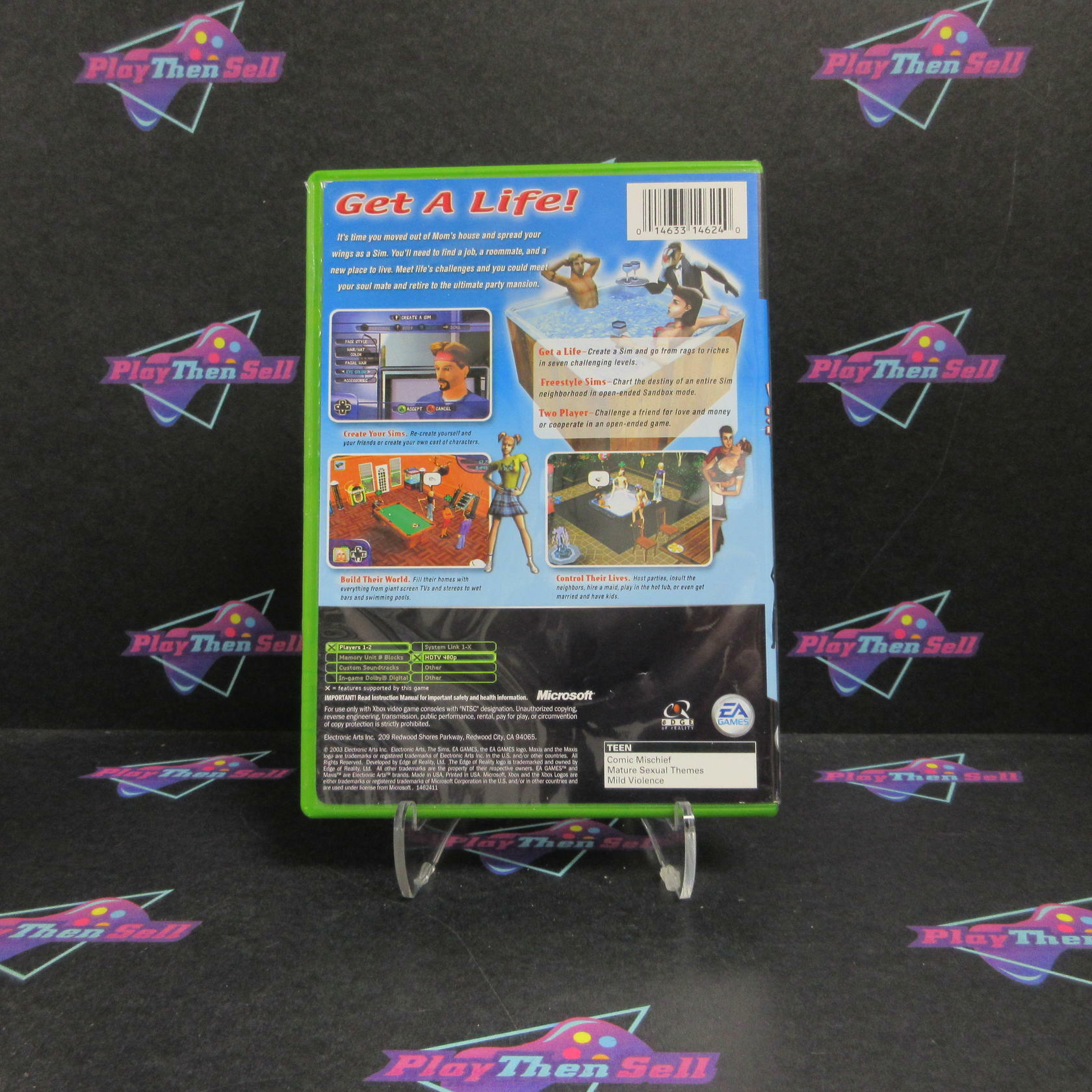 The Sims Xbox AD Complete CIB - Very Good