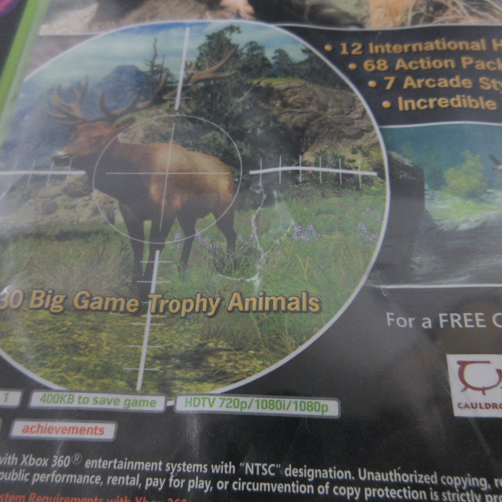 Cabela's Big Game Hunter 2010 Xbox 360 AD Complete CIB - Very Good