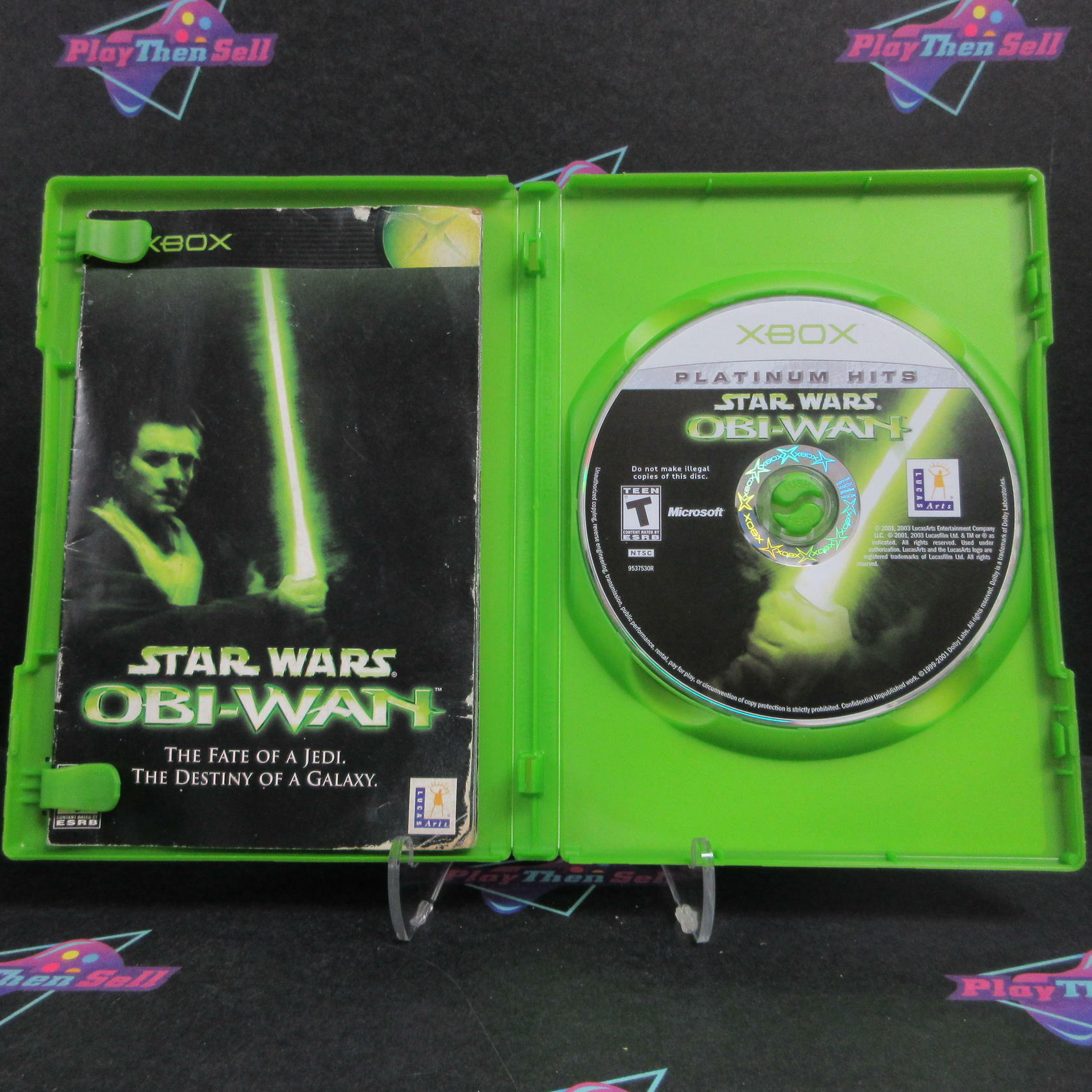 Star Wars Obi-Wan Xbox PH MD + Reg Card Complete CIB - Very Good