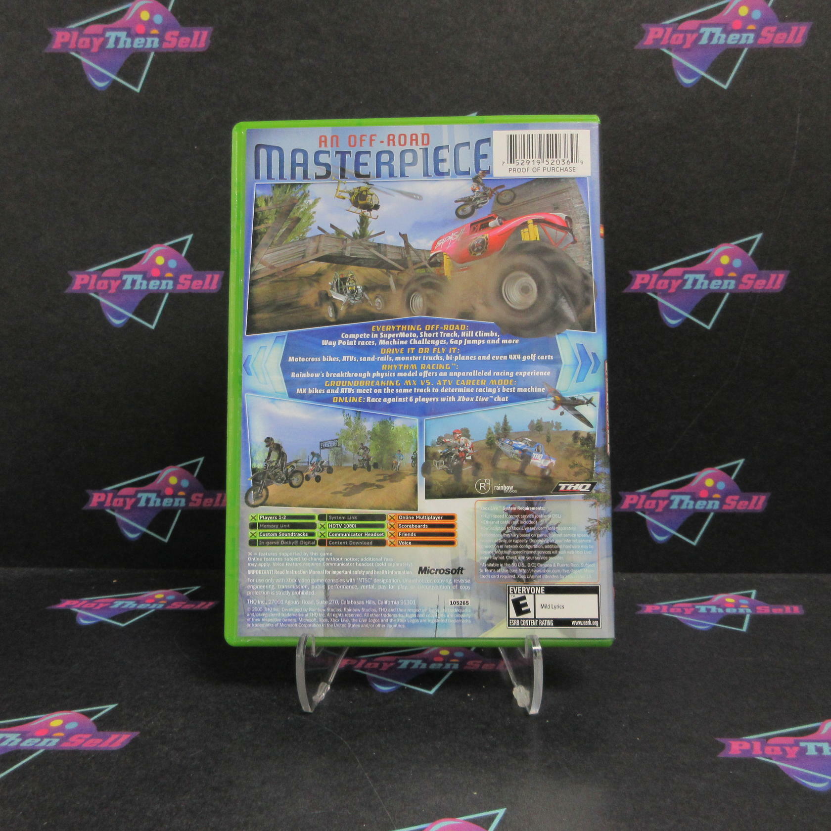 MX vs ATV Unleashed Xbox AD Complete CIB - Very Good