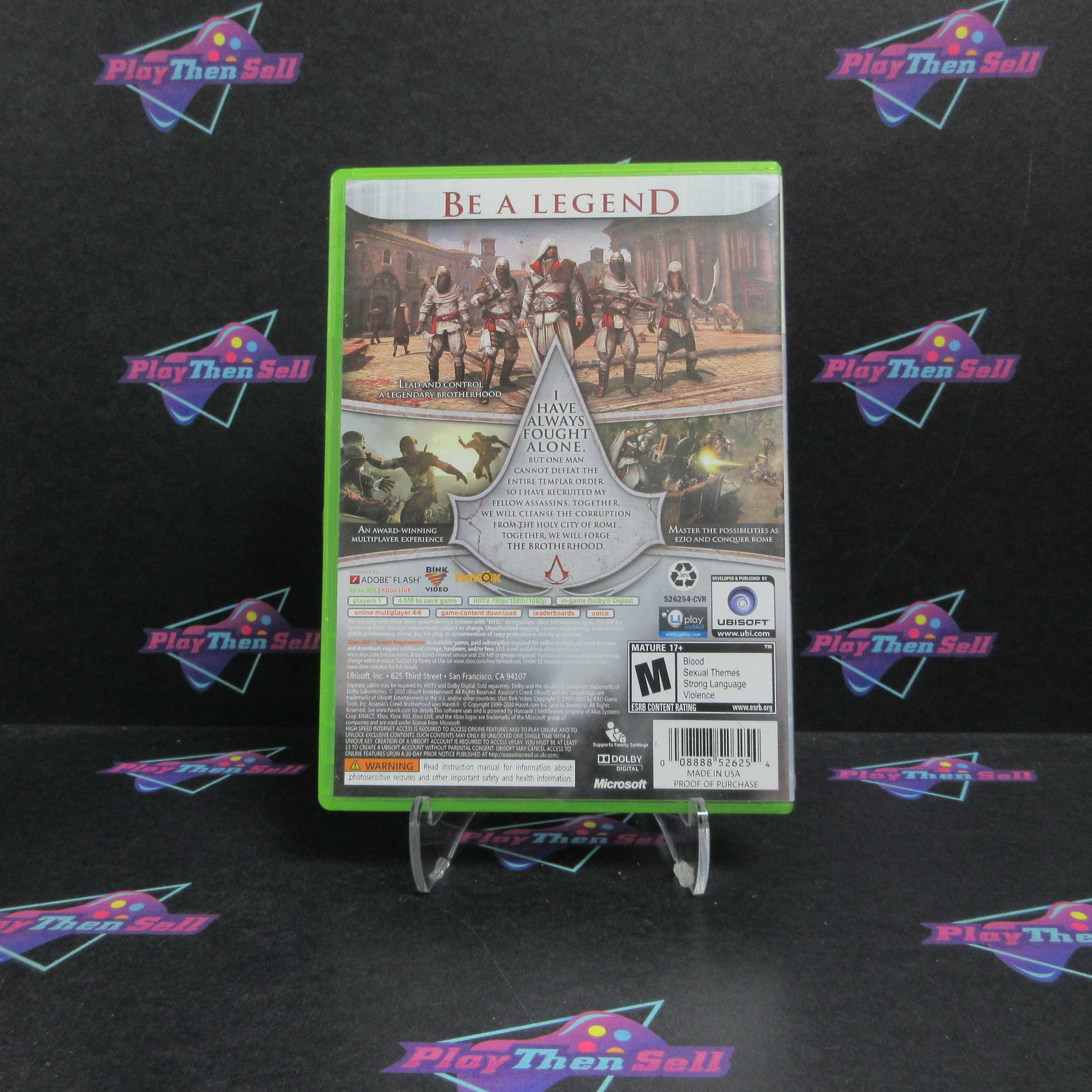 Assassin's Creed Brotherhood Xbox 360 DD/NM - Very Good