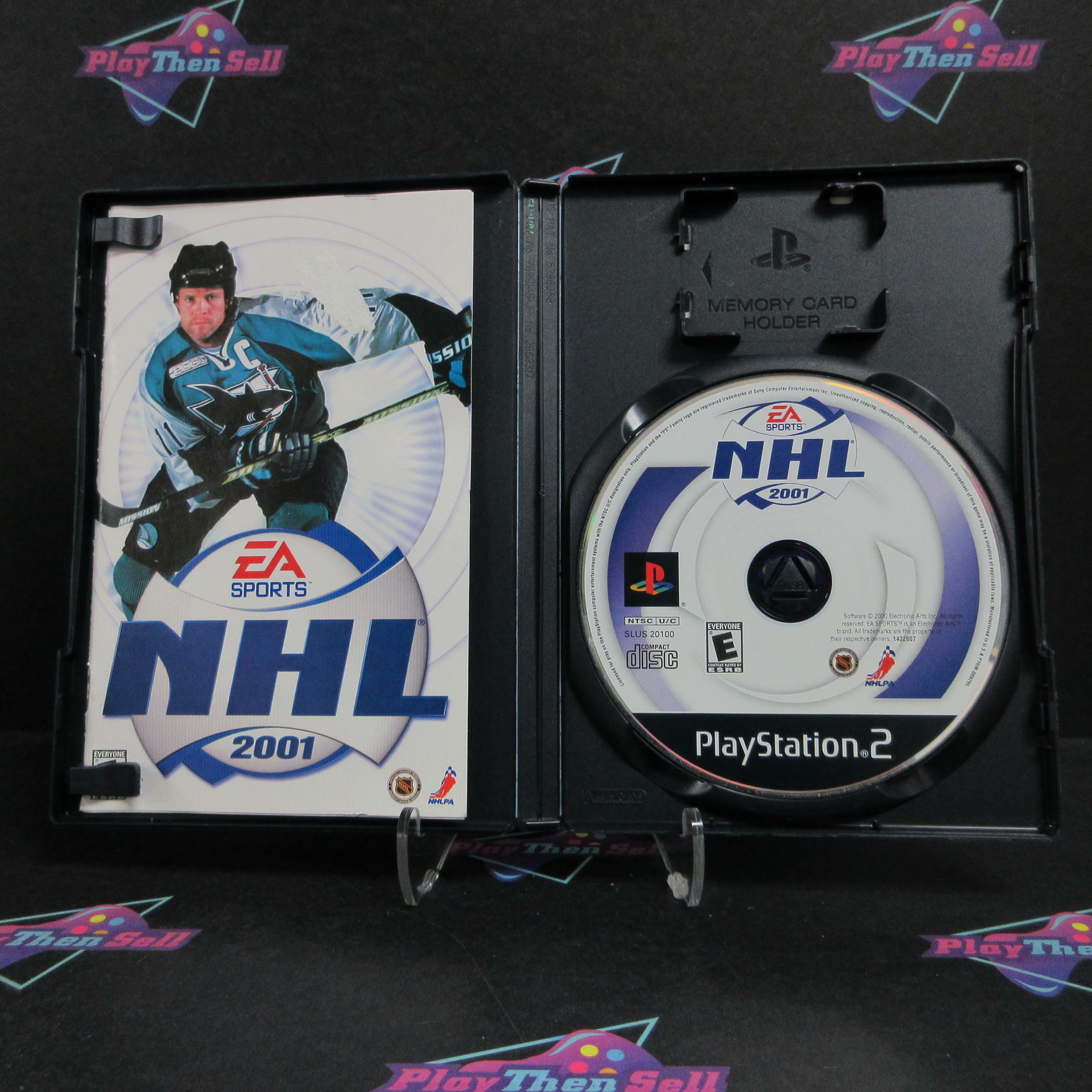 NHL 2001 PS2 PlayStation 2 AD/MD + Reg Card Complete CIB - Very Good