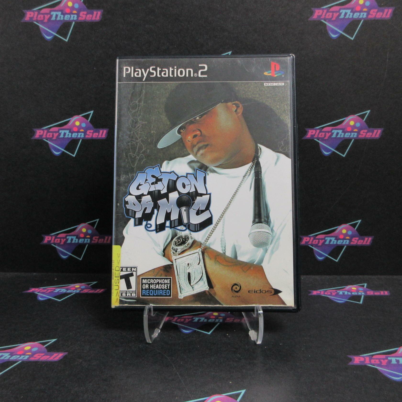 Get On Da Mic PS2 PlayStation 2 AD + Reg Card Complete CIB - Very Good