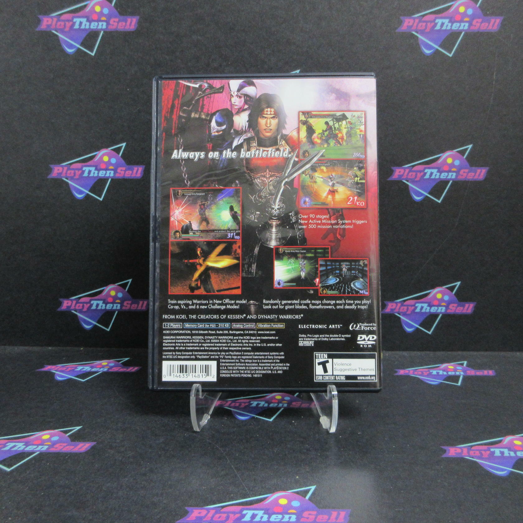 Samurai Warriors PS2 PlayStation 2 + Reg Card Complete - Excellent