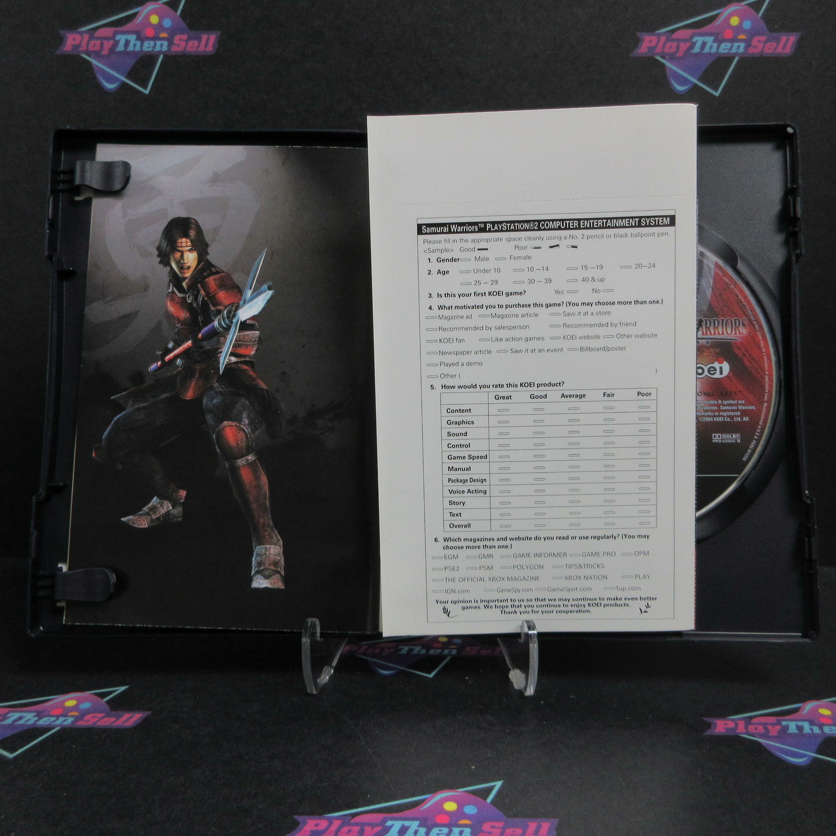 Samurai Warriors PS2 PlayStation 2 + Reg Card Complete - Excellent