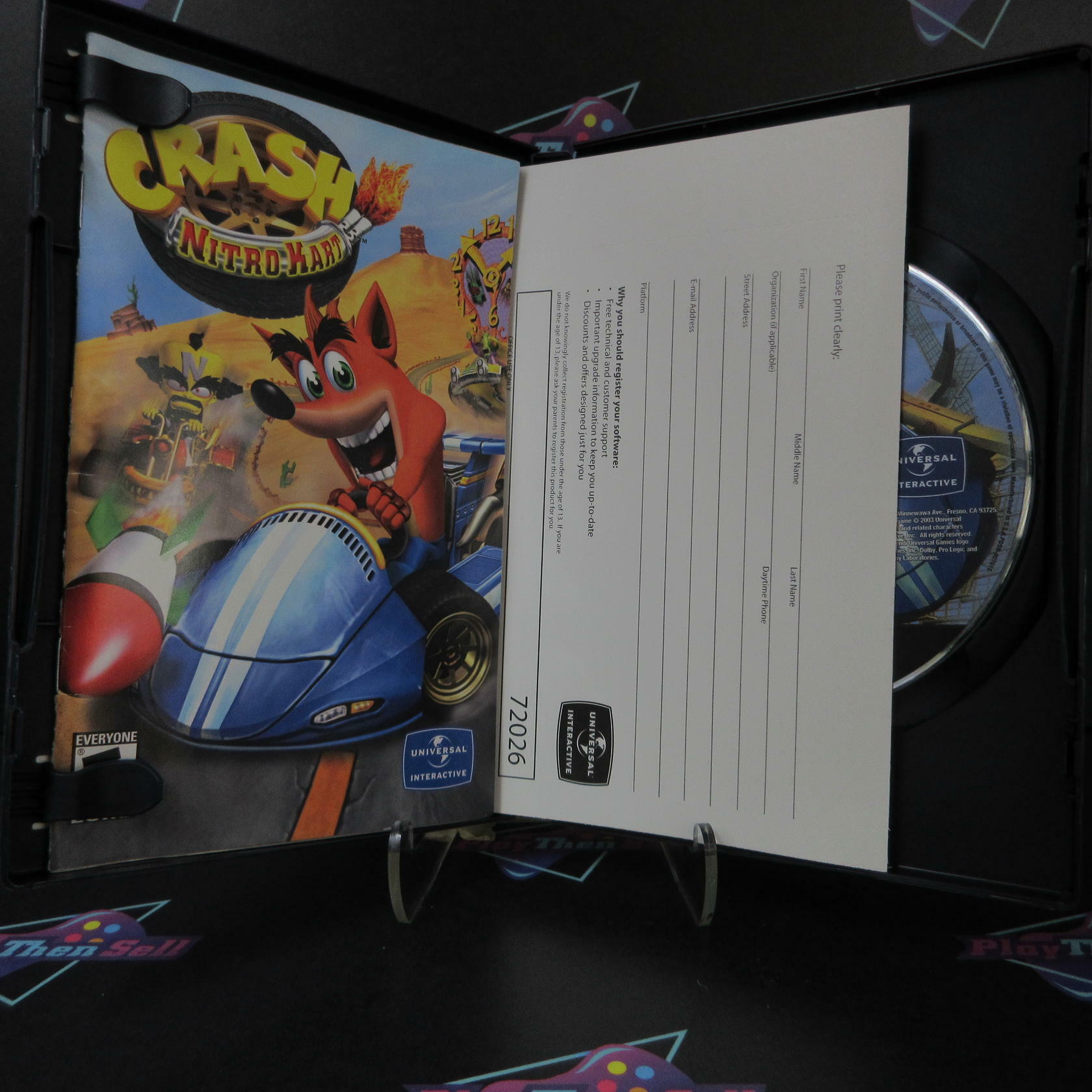 Crash Nitro Kart PS2 PlayStation 2 + Reg Card Complete - Excellent