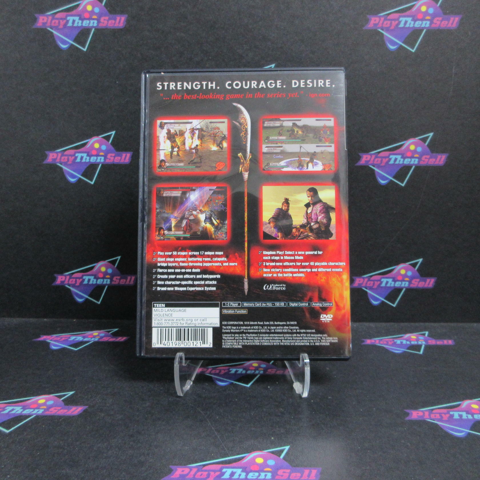 Dynasty Warriors 4 PS2 PlayStation 2 + Reg Card Complete - Excellent