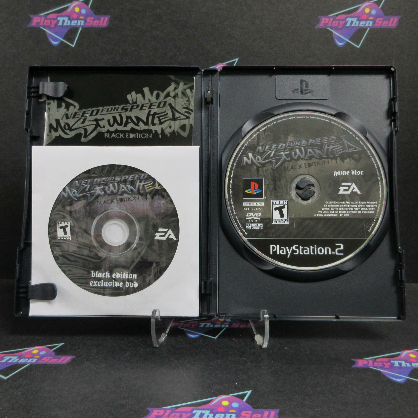 Need for Speed Most Wanted Black Edition PS2 + Bonus Disc Complete - Excellent