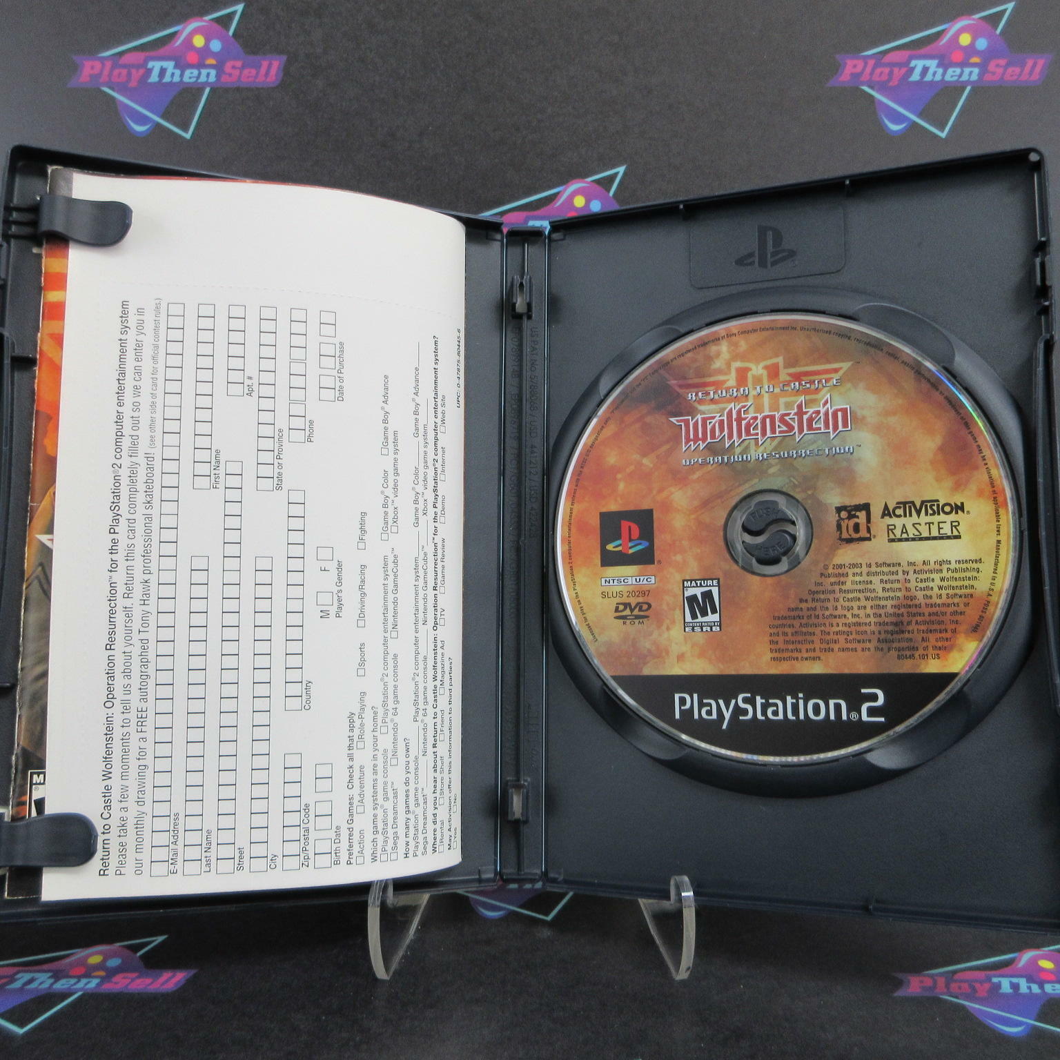 Return to Castle Wolfenstein Operation Resurrection PS2 + Reg CIB - Excellent