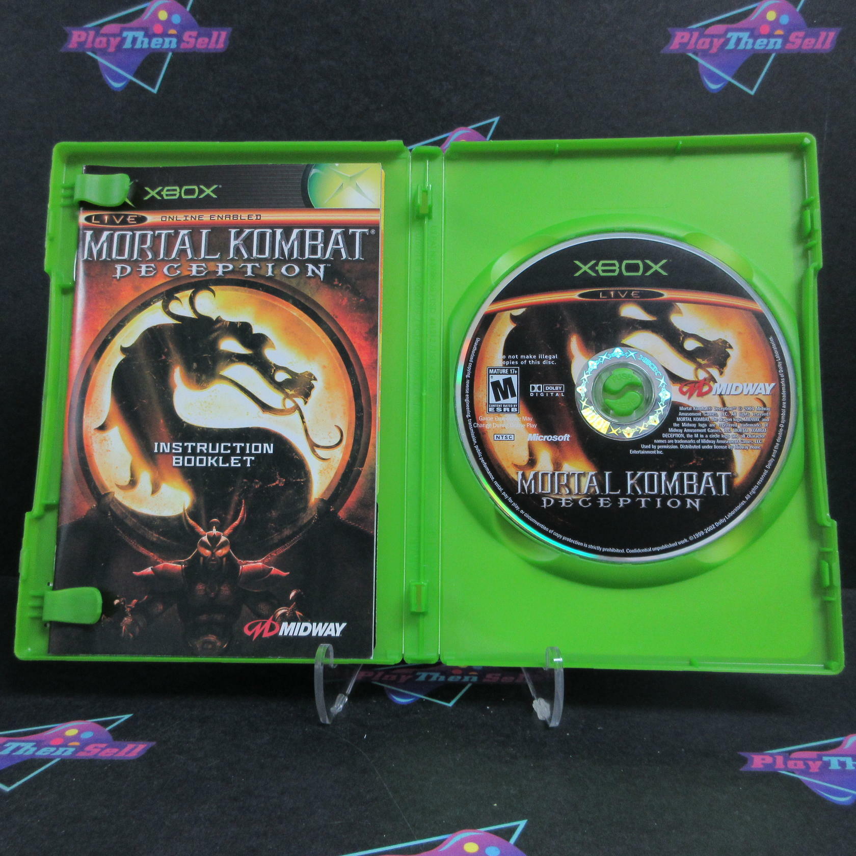 Mortal Kombat Deception Xbox + Reg Card Complete - Refurbished