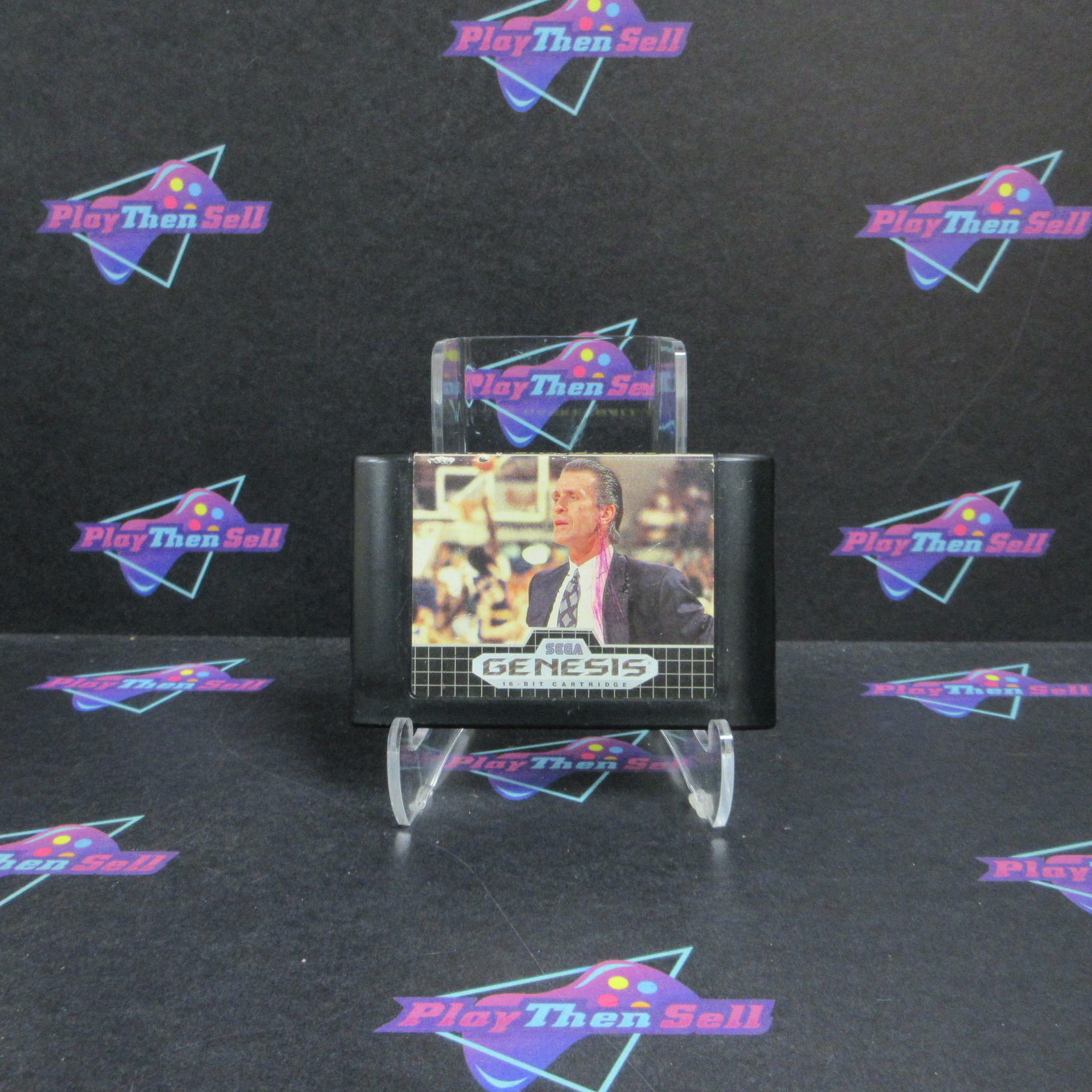 Pat Riley Basketball Sega Genesis Cartridge Only AD Authentic / Tested - Very Good