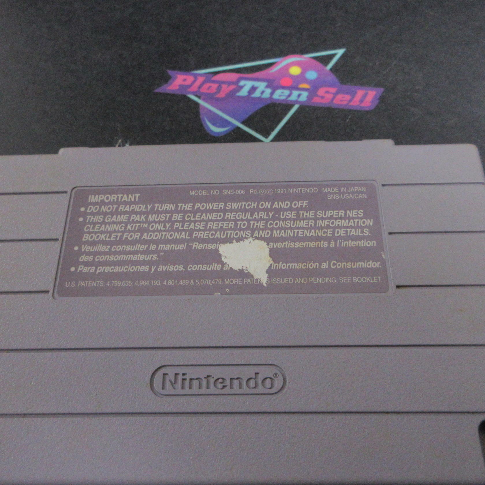 WarpSpeed Super Nintendo SNES Cartridge Only AD Authentic / Tested - Very Good