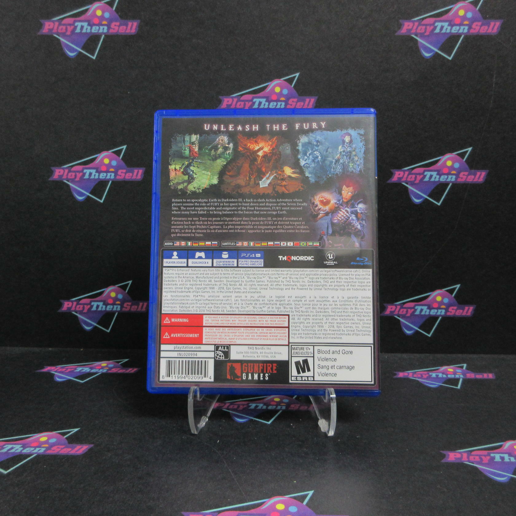 Darksiders III 3 PS4 PlayStation 4 Complete - Refurbished