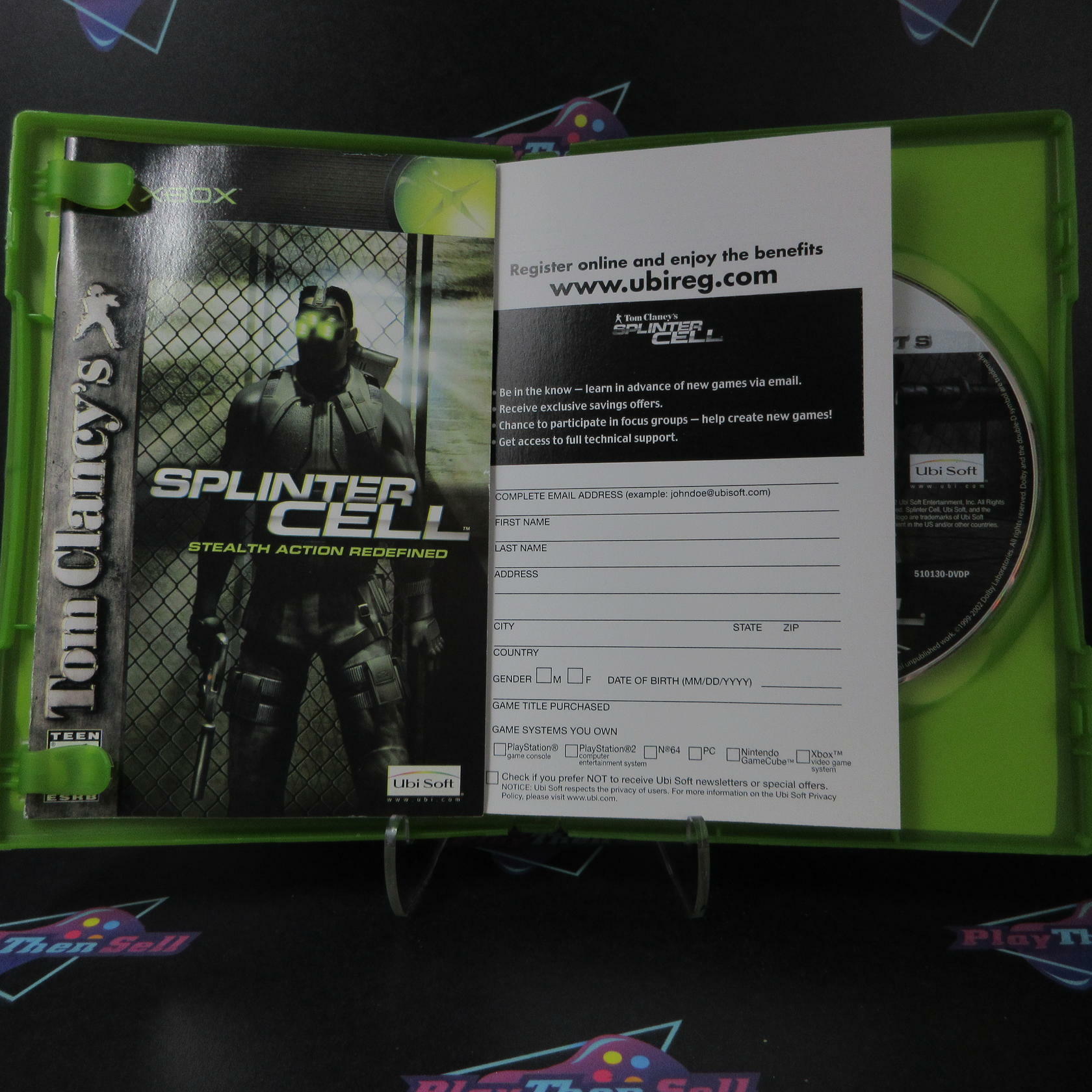 Tom Clancy's Splinter Cell Xbox PH + Reg Card Complete - Refurbished