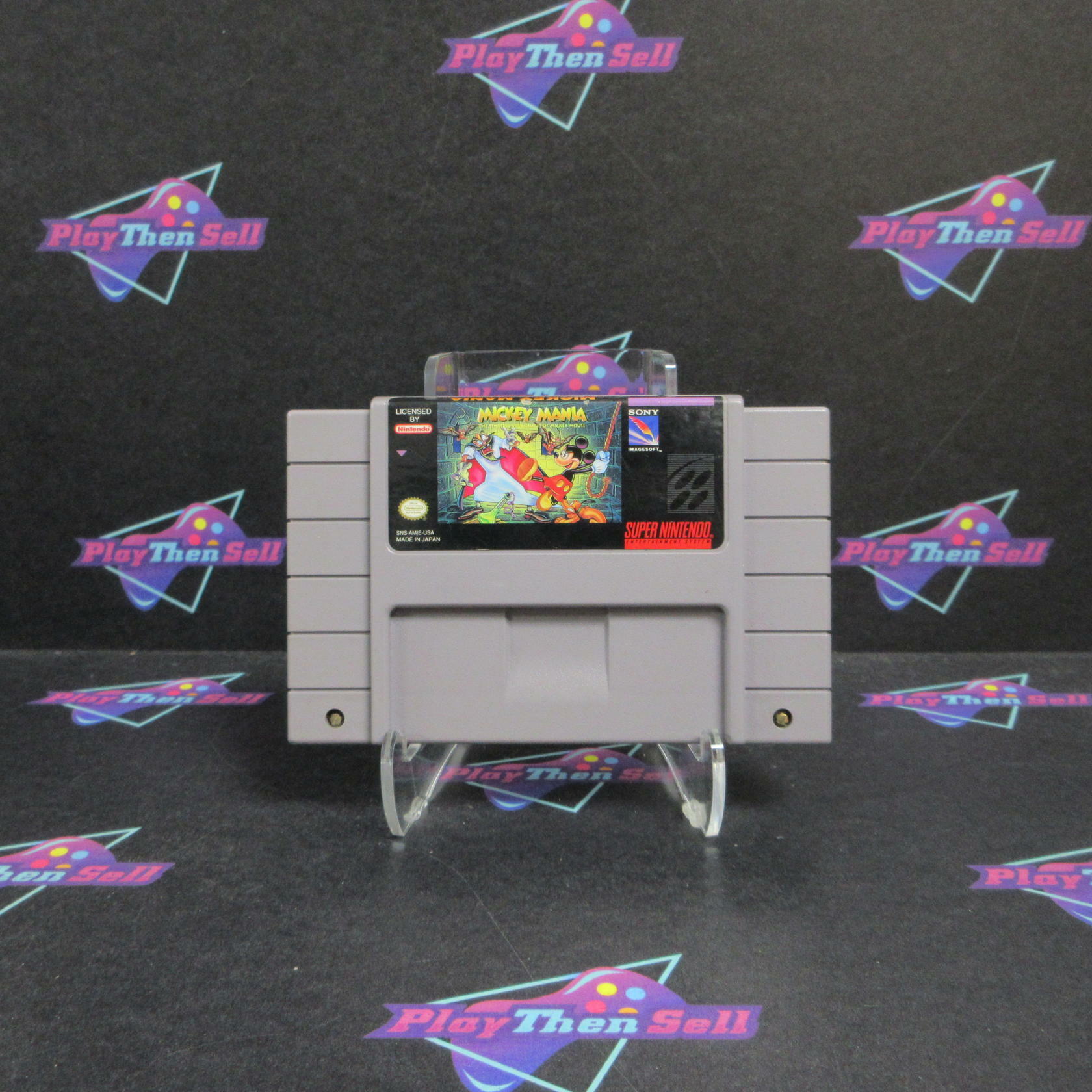 Mickey Mania Super Nintendo SNES Cartridge Only AD Authentic / Tested - Very Good