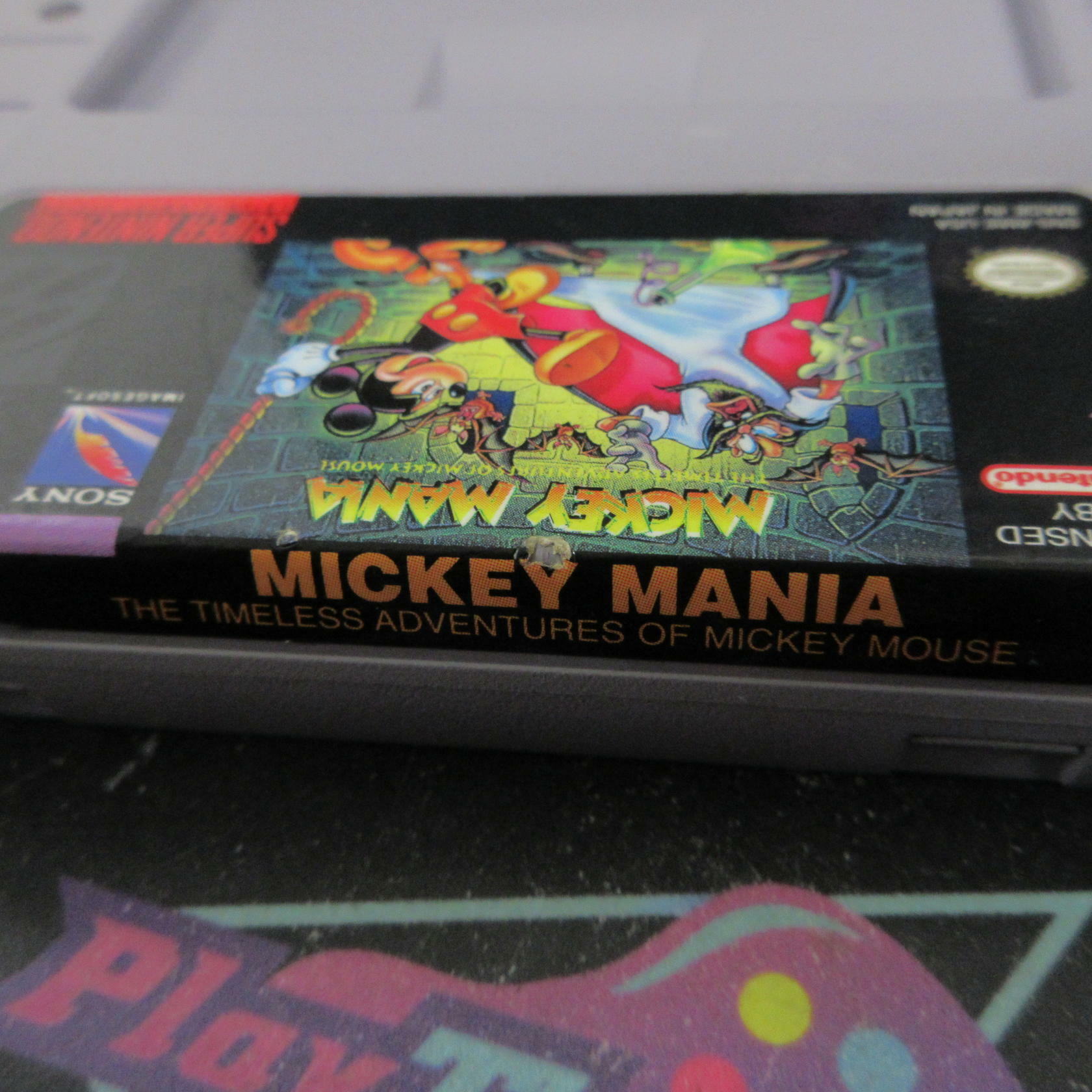 Mickey Mania Super Nintendo SNES Cartridge Only AD Authentic / Tested - Very Good