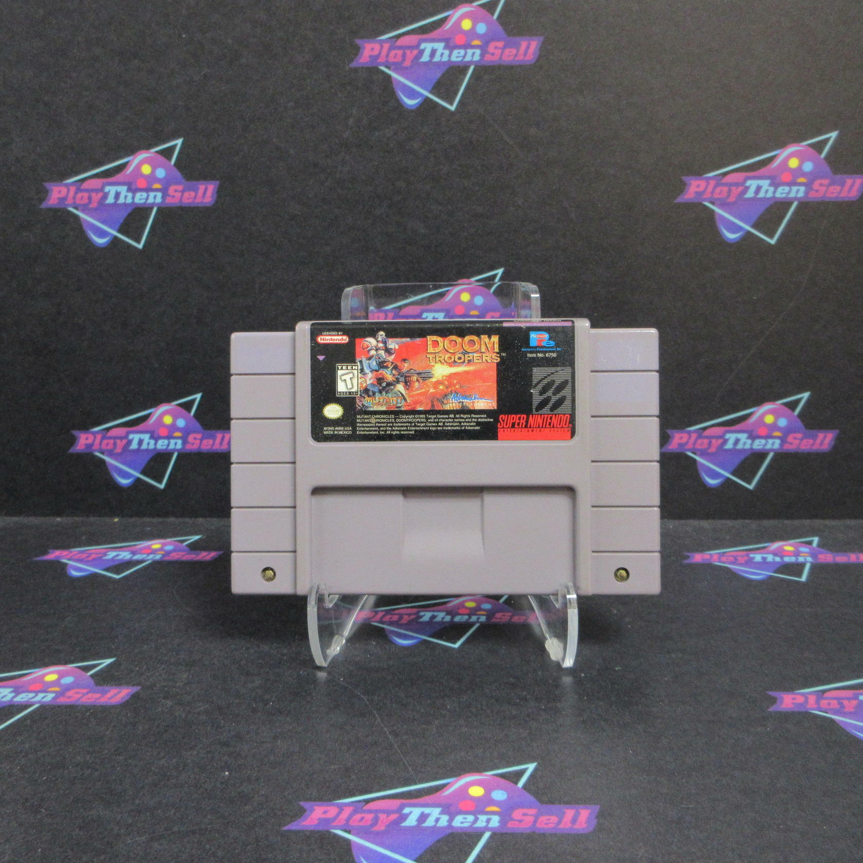 Doom Troopers Mutant Chronicles Super Nintendo SNES Cart Only AD Tested - Very Good