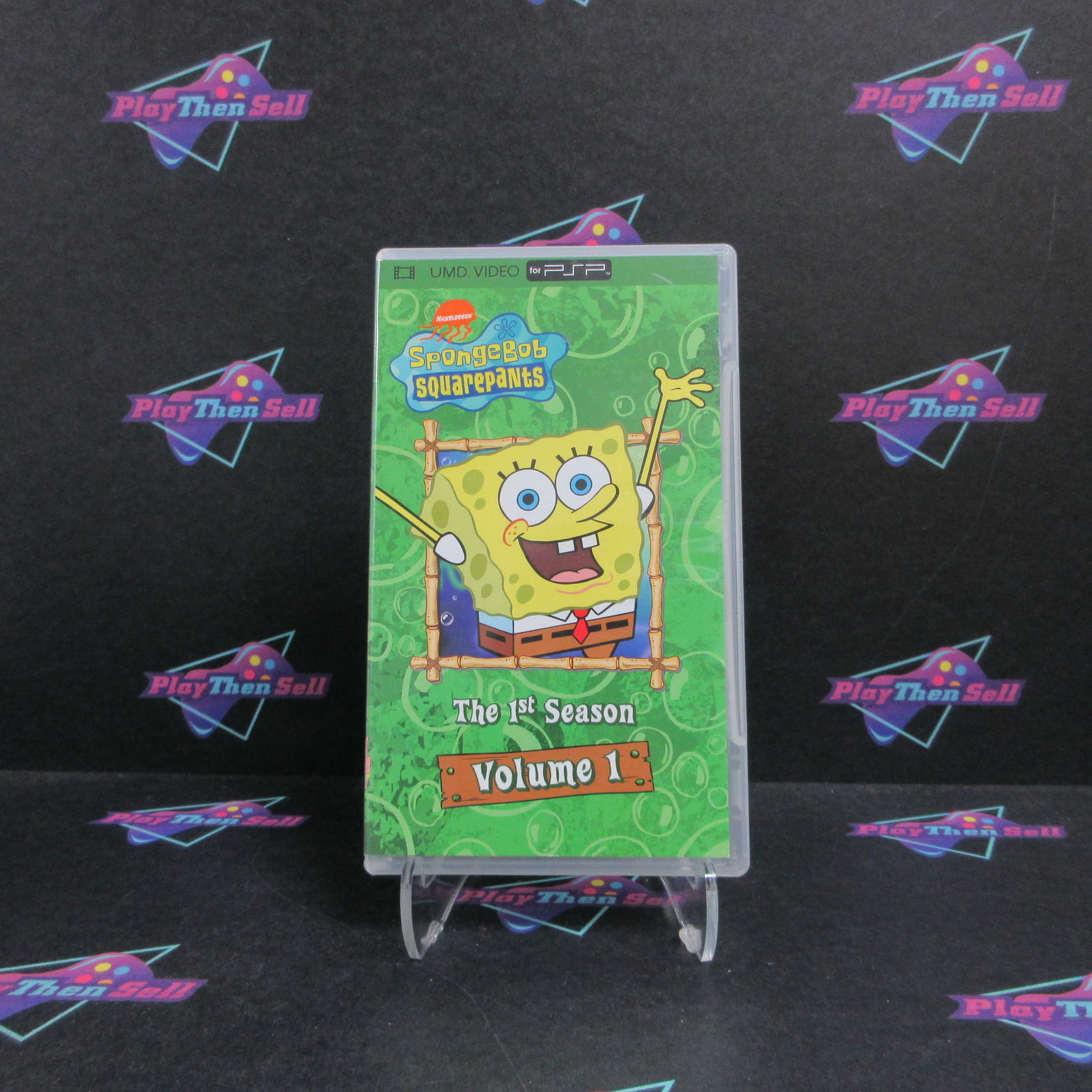 Spongebob Squarepants Vol 1 Sony PSP Clear UMD Video AD Complete CIB - Good