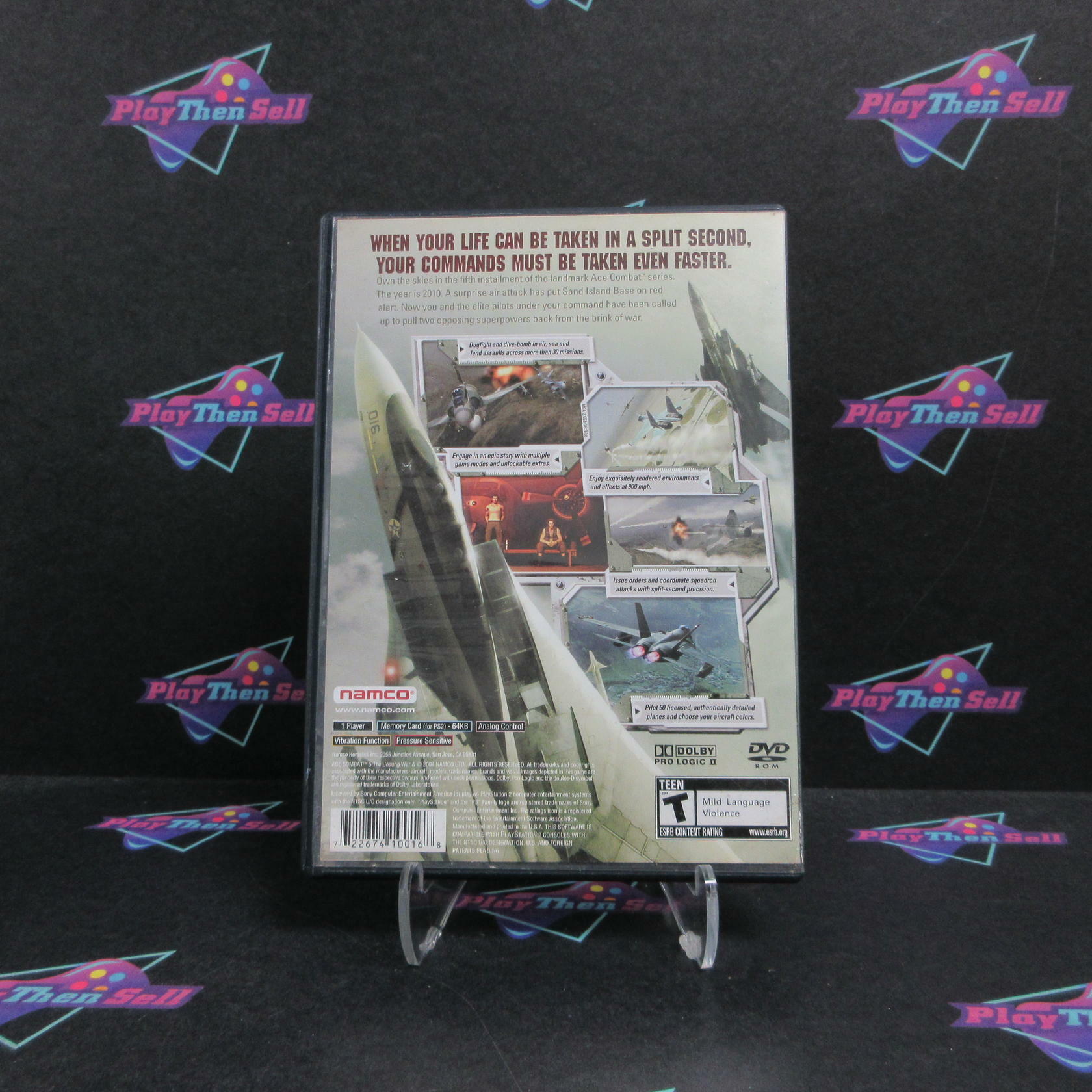 Ace Combat 5 The Unsung War PS2 PlayStation 2 AD/DD Complete CIB - Very Good