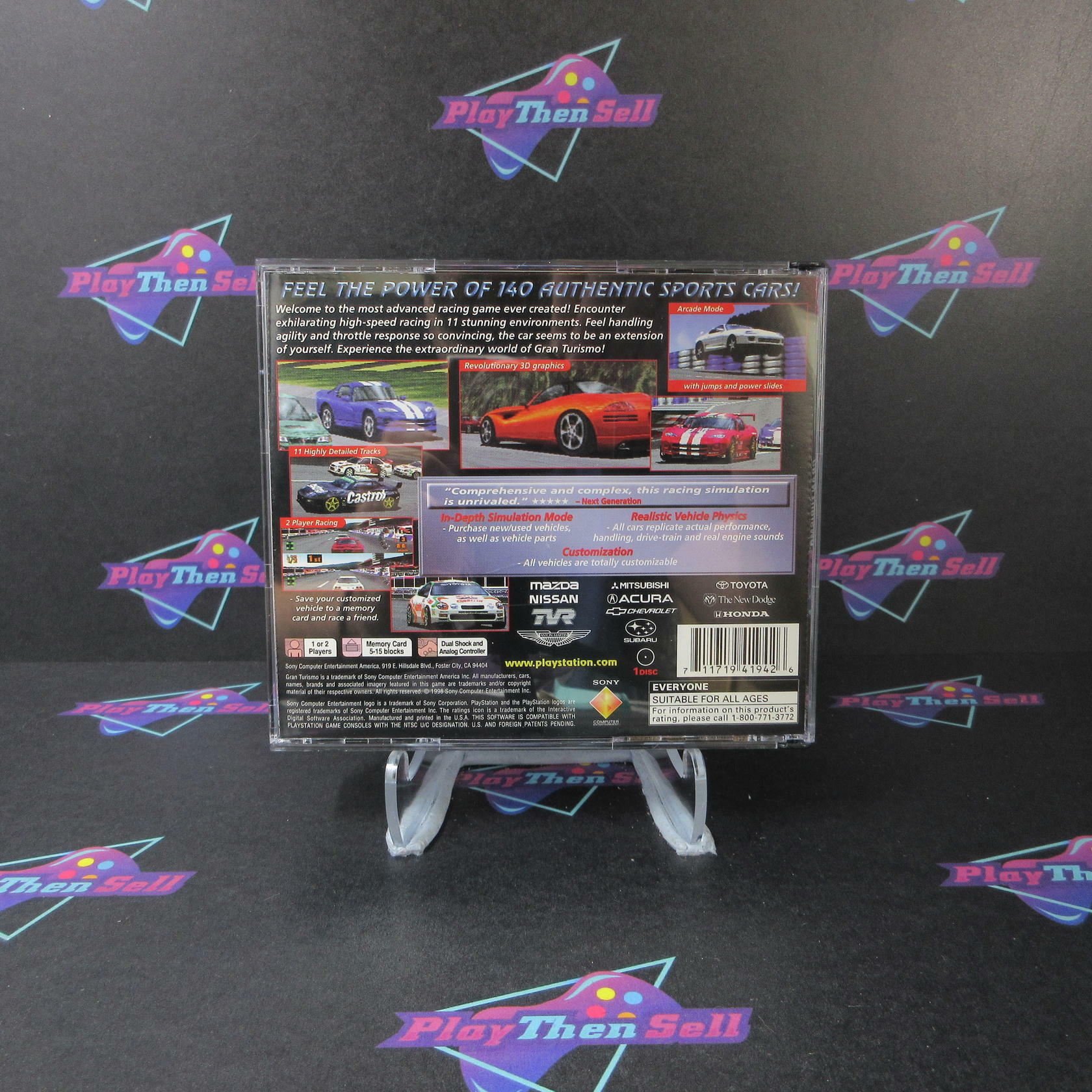 Gran Turismo PS1 PlayStation 1 MD Complete CIB - Very Good