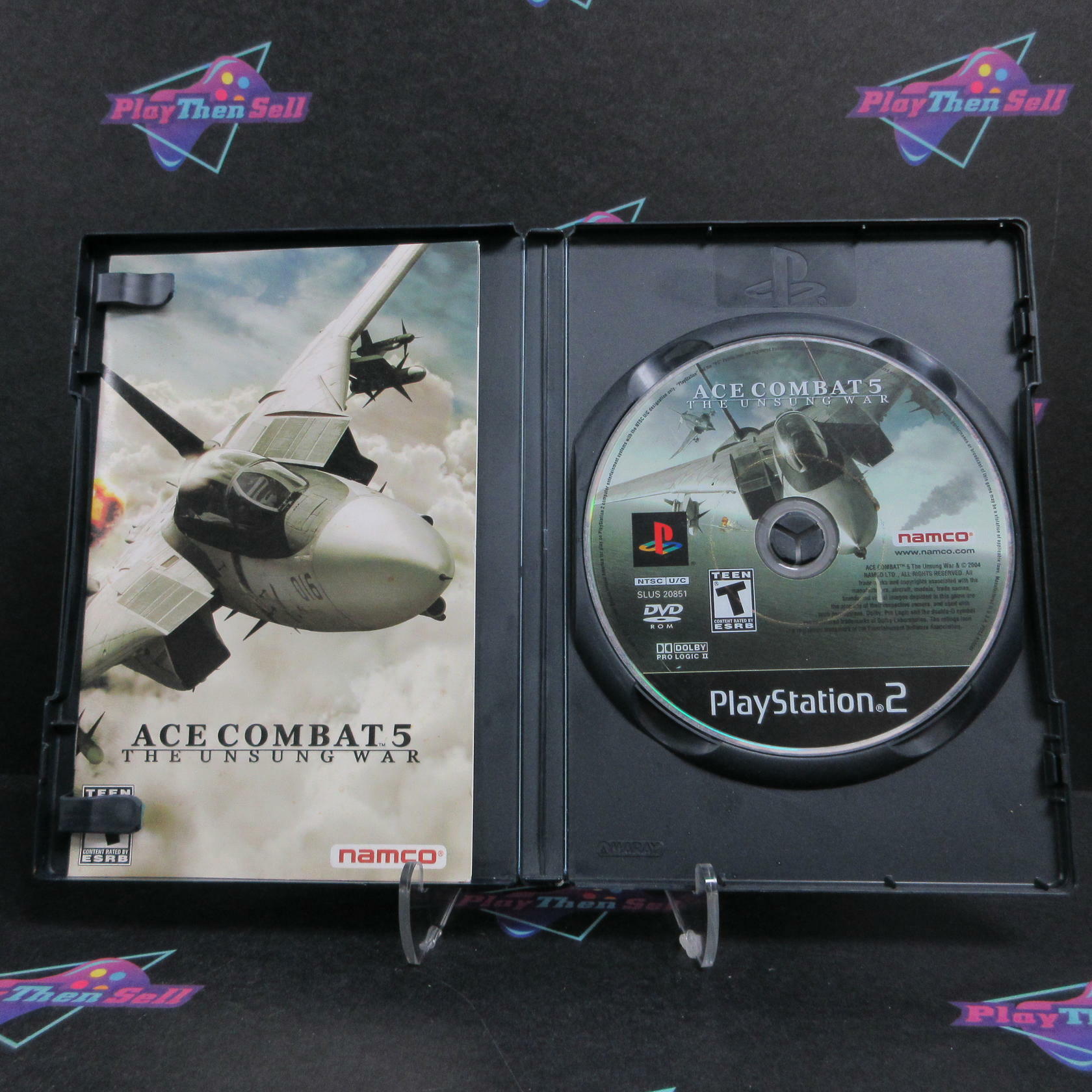 Ace Combat 5 The Unsung War PS2 PlayStation 2 AD/DD Complete CIB - Very Good