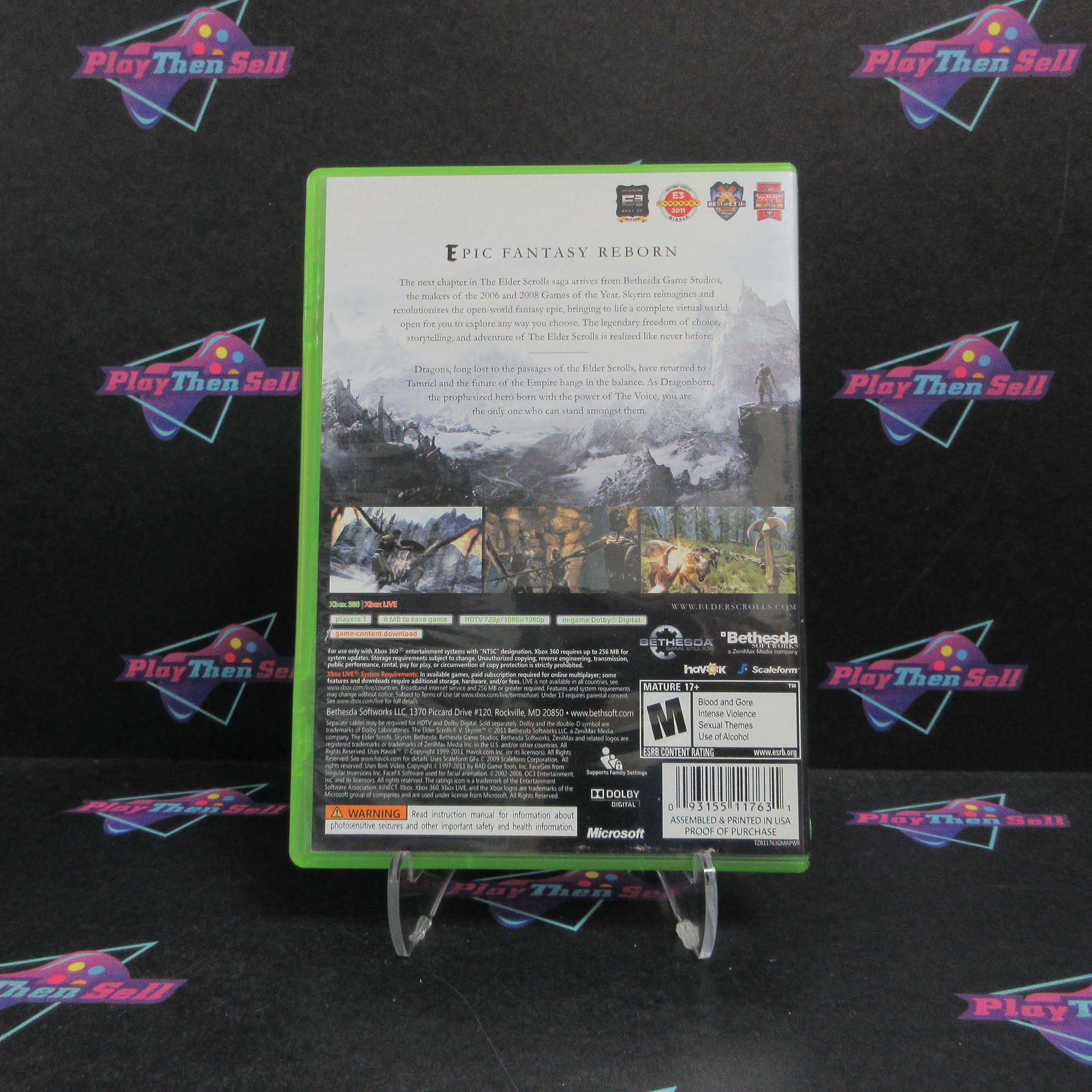 The Elder Scrolls V Skyrim Xbox 360 - Very Good