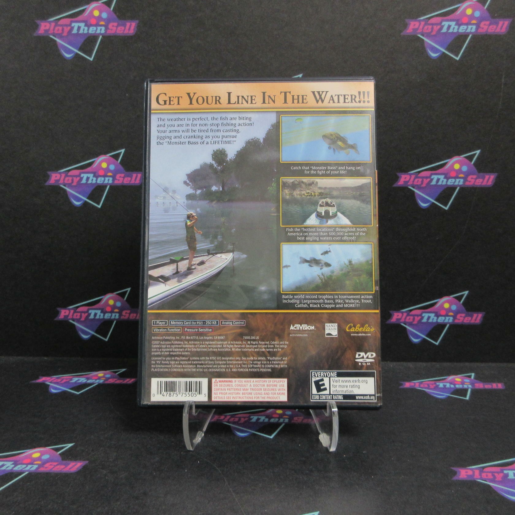 Cabela's Monster Bass PS2 PlayStation 2 - Very Good